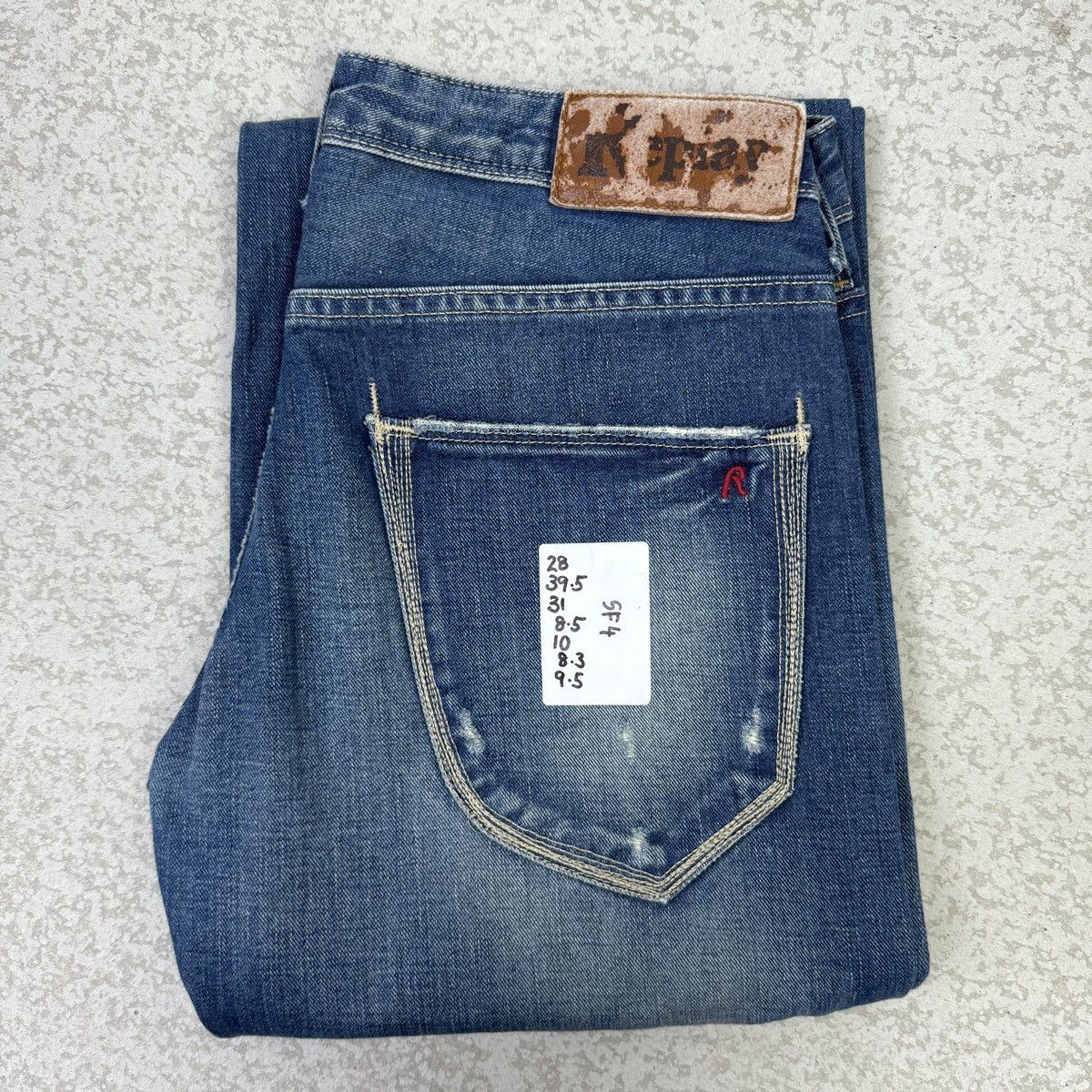 If Six Was Nine × Replay 2000s Vintage Replay Flare Blue Jeans Size 28" / US 6 / IT 42 - 14 Thumbnail