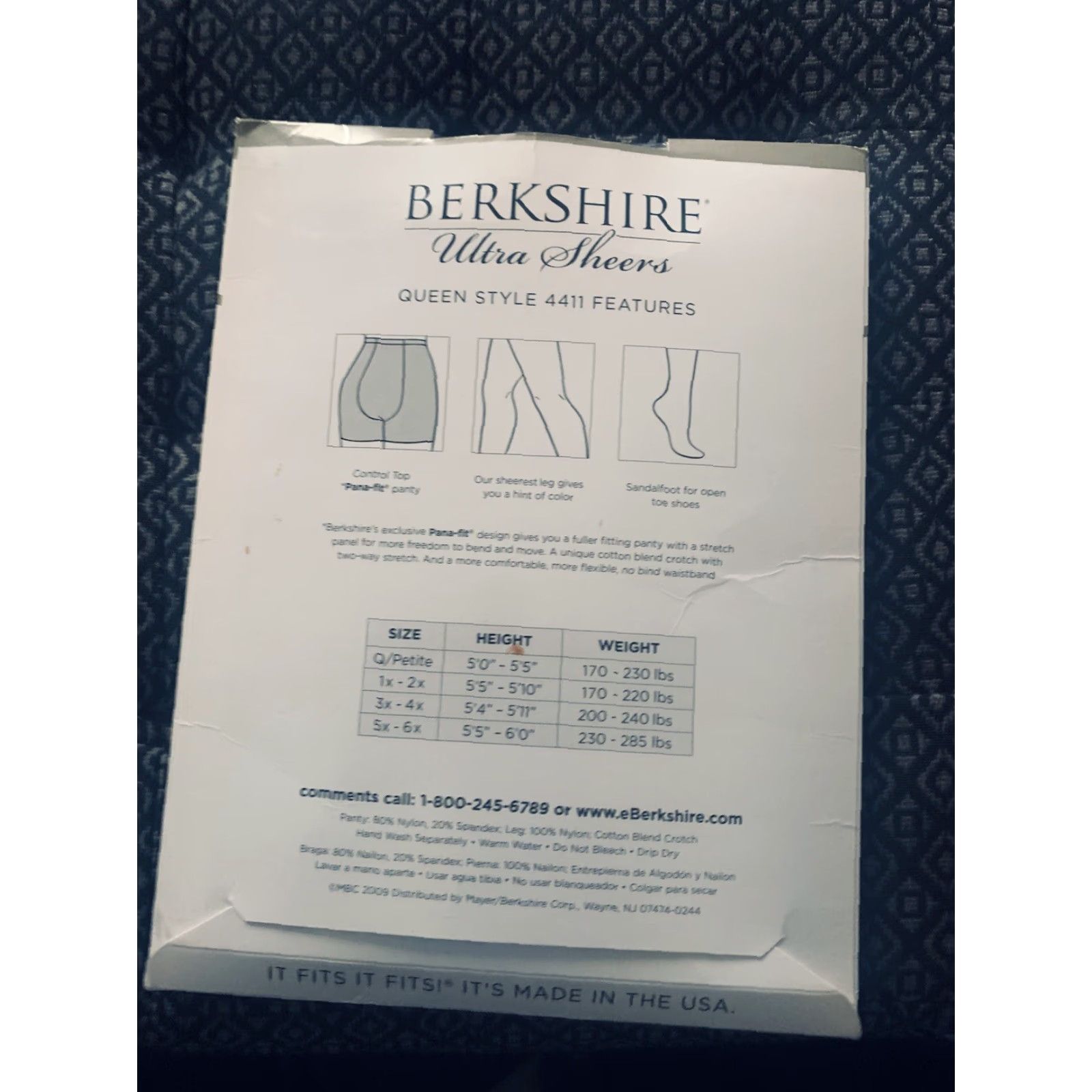 Vintage Berkshire Pantyhose Control Top Ultra Sheer 3X-4X Ivory Sandalfoot Women Queens? Size XXL / US 16-18 / IT 52-54 - 2 Thumbnail