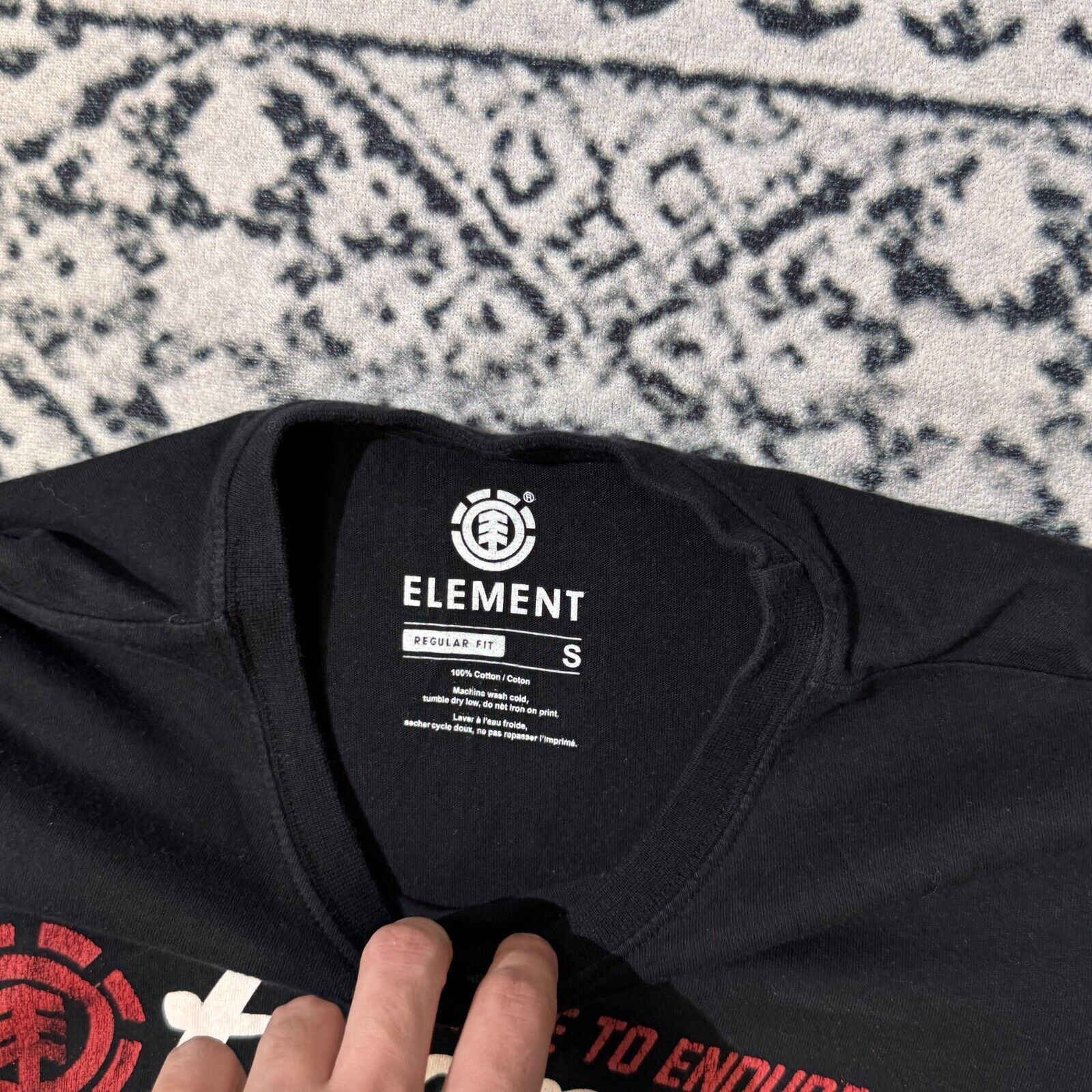 Vintage Vintage Unisex Black Cotton T-Shirt Size S Made To Endure Size US S / EU 44-46 / 1 - 5 Thumbnail
