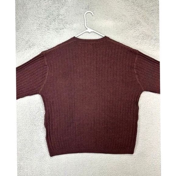 Joseph Abboud Joseph Abboud Sweater Mens XL Maroon 100% Merino Wool Knit Crew Neck Long Sleeve Size US XL / EU 56 / 4 - 3 Thumbnail