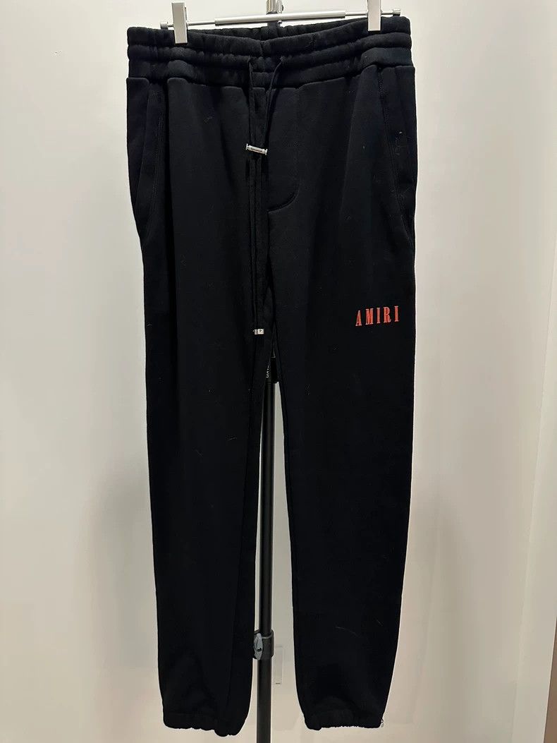 Amiri Amiri Size M Black logo cotton sweatpants 2503-Nextarrow Size US 34 / EU 50 - 1 Thumbnail