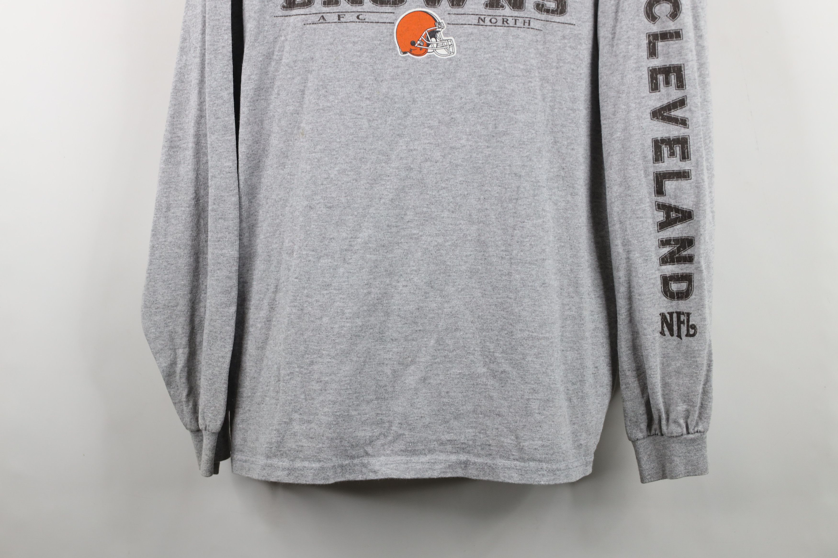 Vintage Vintage Browns Football Long Sleeve T-Shirt Heather Gray Size US XXL / EU 58 / 5 - 3 Thumbnail