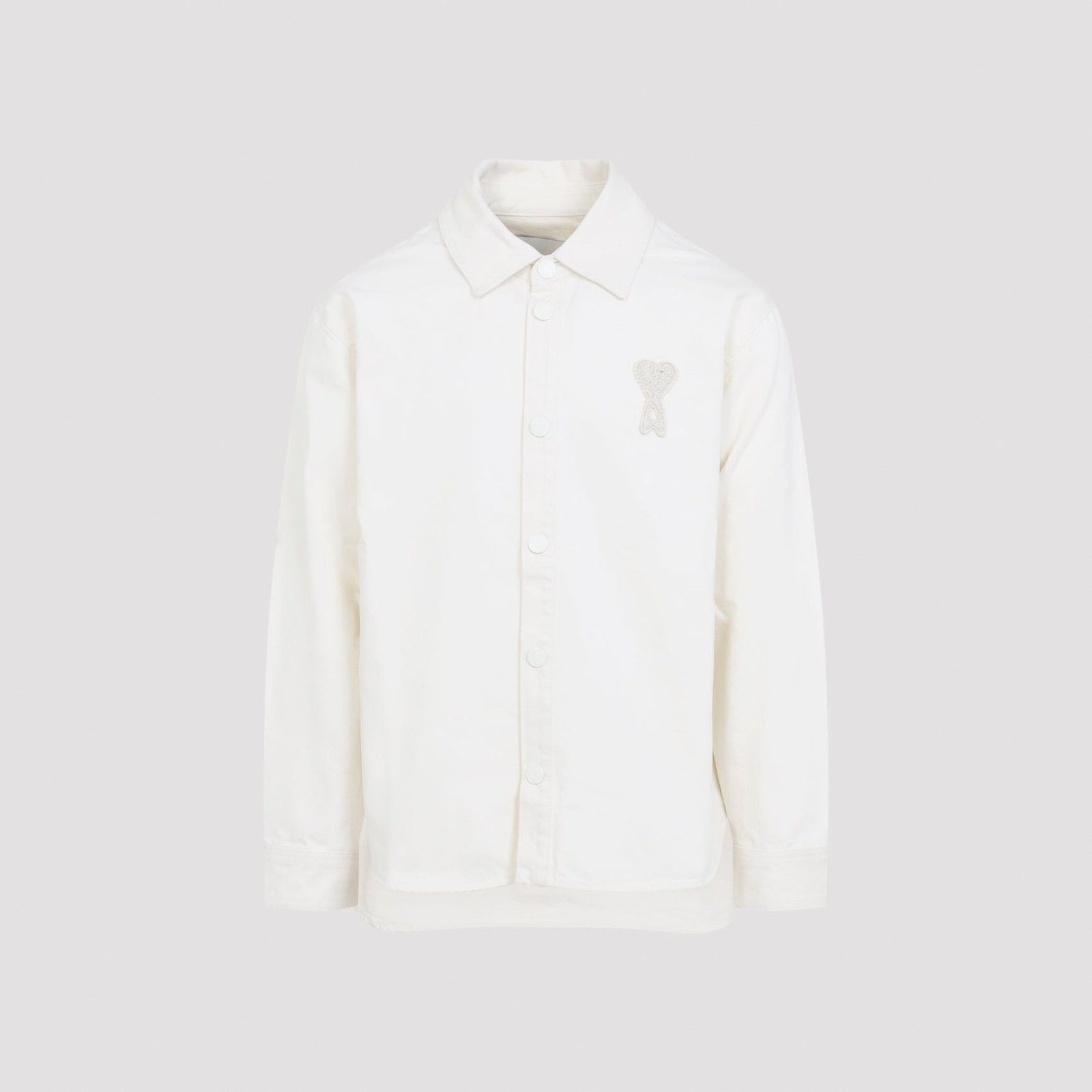 AMI AMI DE Coeur White Cotton Overshirt Jacket New & Authentic ( Size US M / EU 48-50 / 2 - 1 Thumbnail