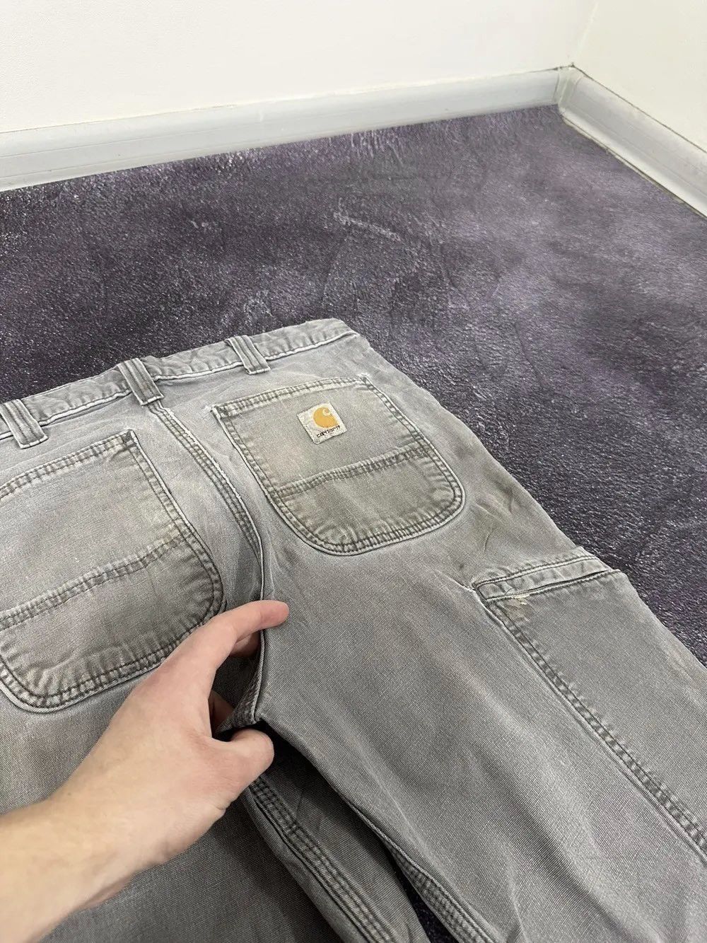 Carhartt Vintage Carhartt USA Distressed Relaxed Fit Opium Work Pants Size US 32 / EU 48 - 8 Thumbnail