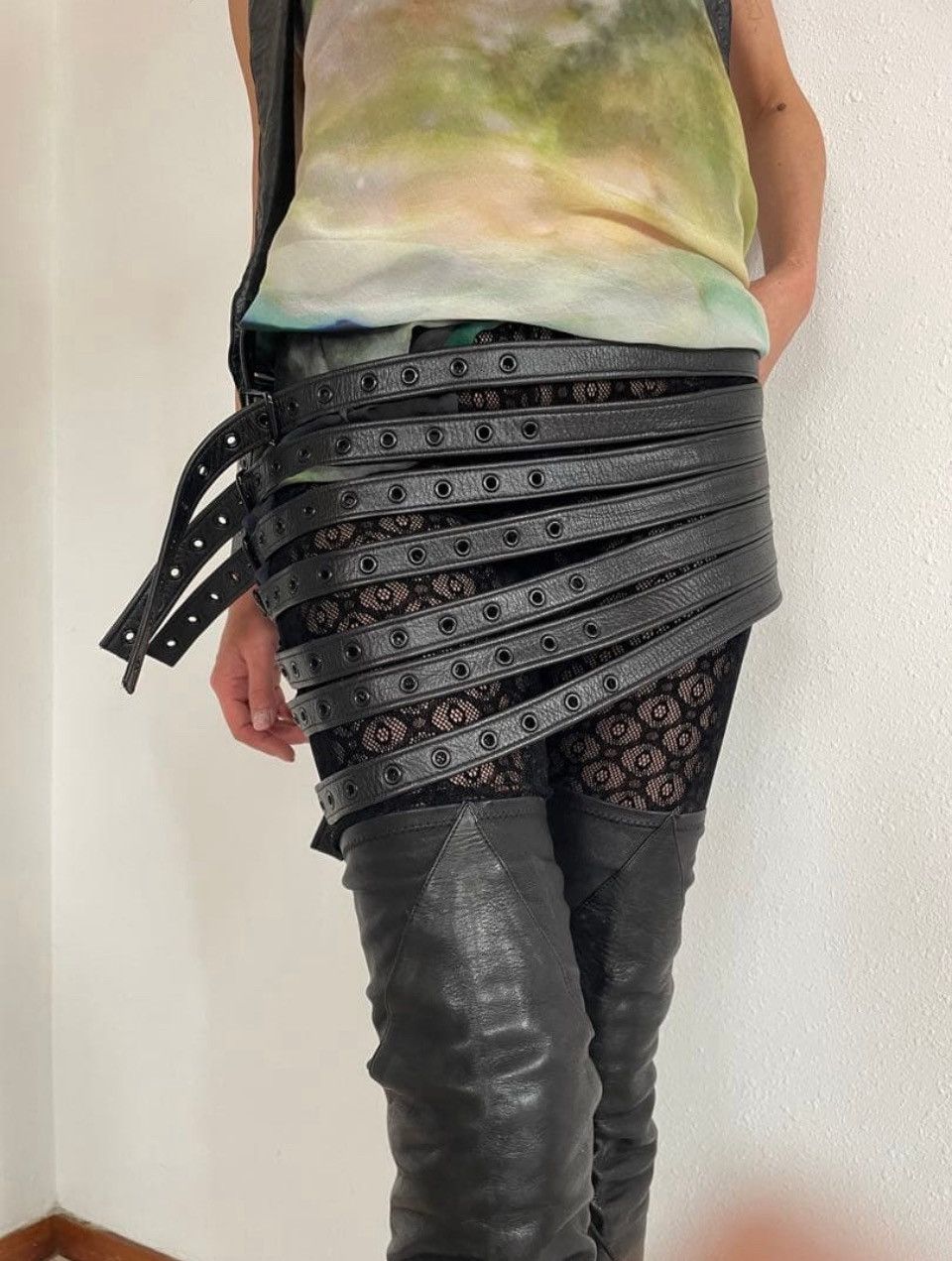 Other 2000s Leather Multi-Strap Belt Skirt Archive Size ONE SIZE - 2 Thumbnail