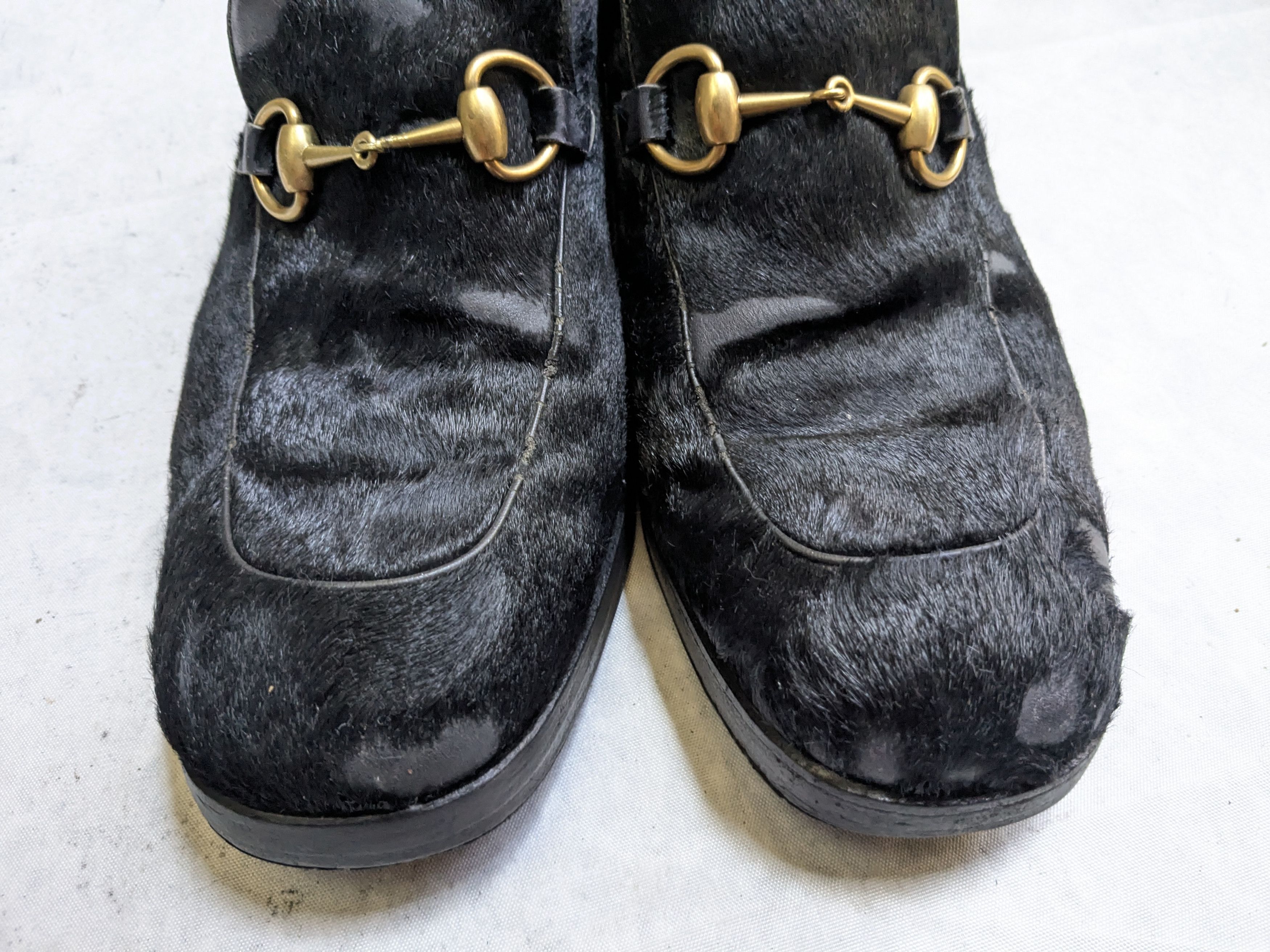Gucci Gucci Horsebit Loafers Black Pony Hair 9 Heeled Size US 9 / EU 42 - 5 Thumbnail