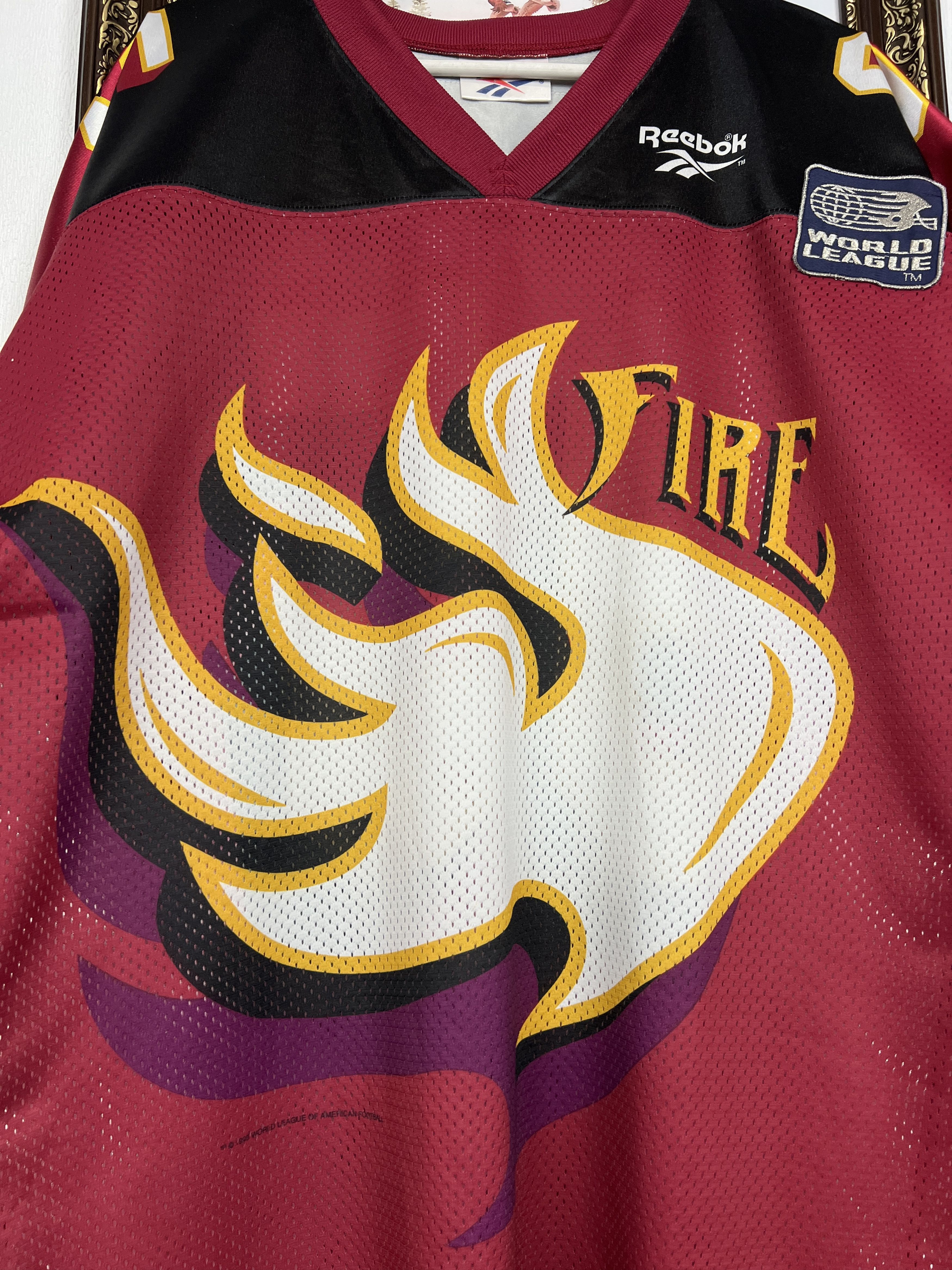 Reebok Vintage Rhein Fire World League WLF NFL Football Jersey Size US XL / EU 56 / 4 - 3 Thumbnail