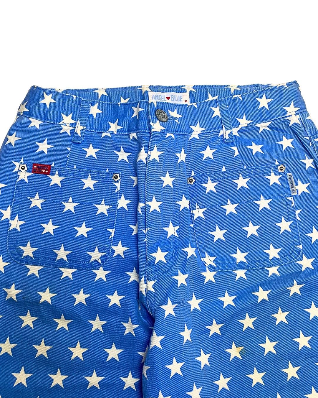 Angel Blue Angel Blue All-Over Star Print Bell-Bottom Trousers Size 26" / US 2 / IT 38 - 2 Thumbnail