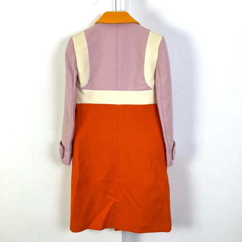 Prada Prada Size 38 Color-blocked button-button coat 2501-Nextarr Size S / US 4 / IT 40 - 2 Thumbnail