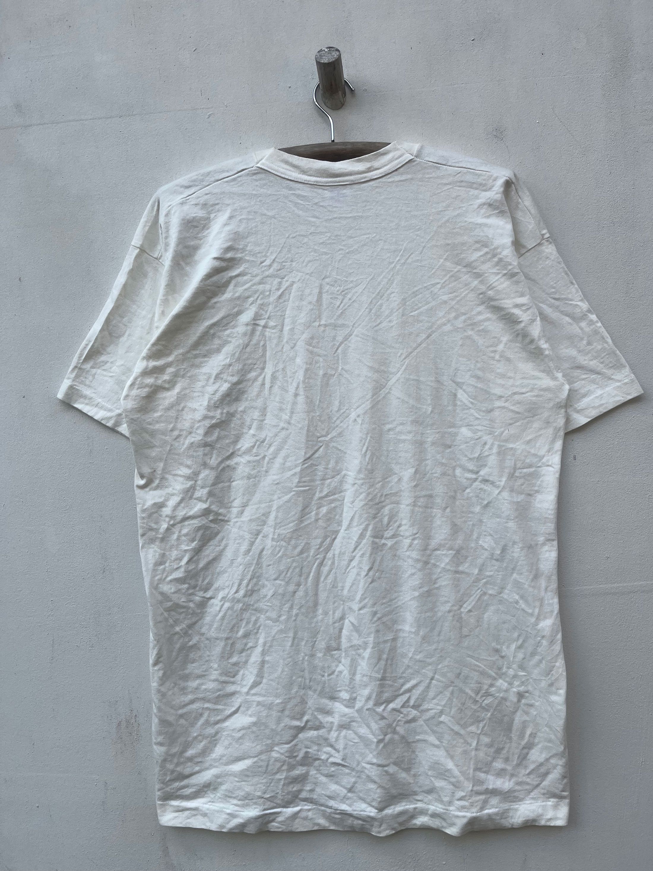 Fruit Of The Loom Vintage Blank Plain 90s Single Stitch 90s 80s Size US L / EU 52-54 / 3 - 3 Thumbnail