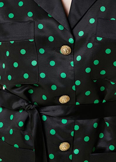 Balmain o1y0625 Patterned Shirt in Black/Green Size M / US 6-8 / IT 42-44 - 4 Thumbnail