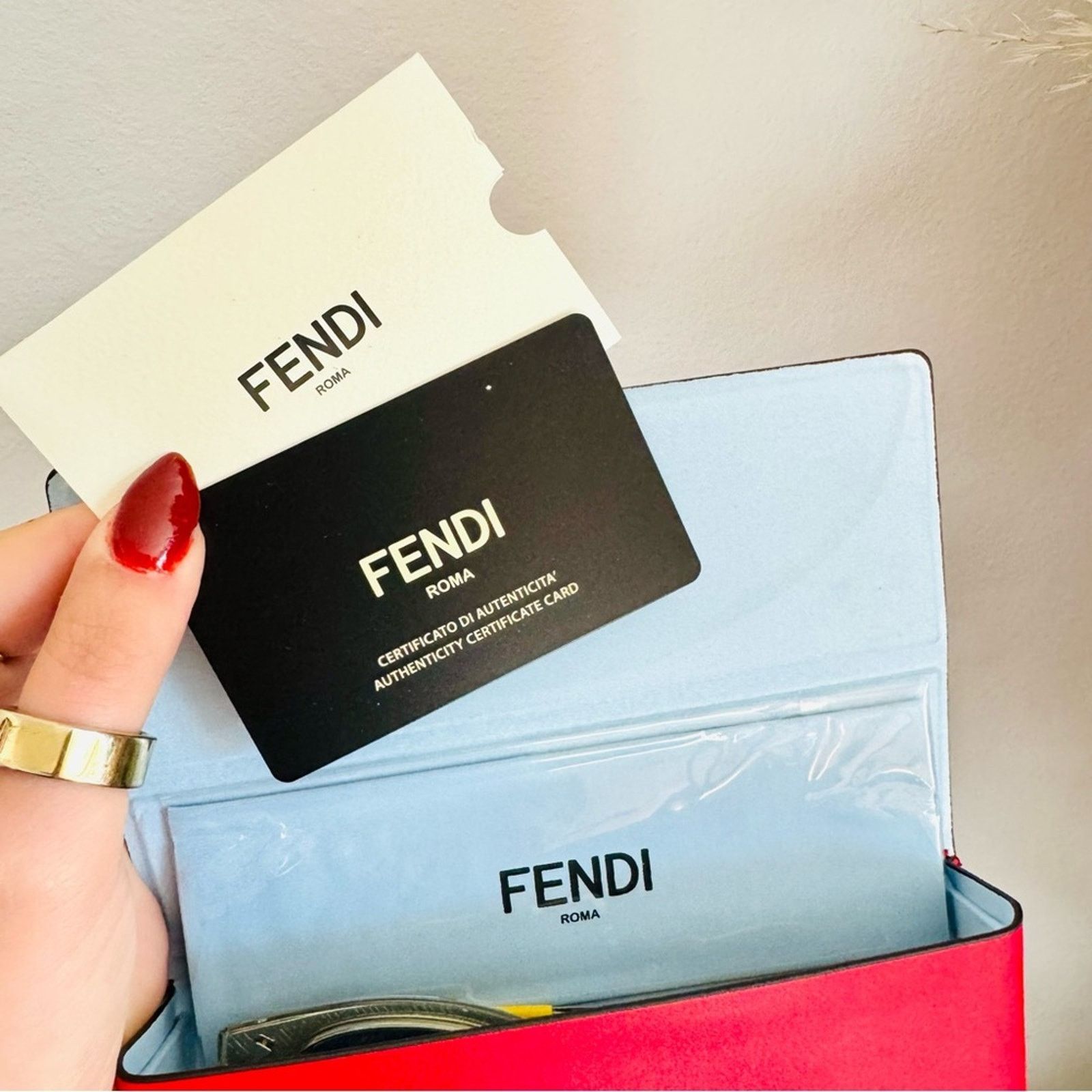 Fendi FENDI Silver Yellow Grey Mirror Lens $595 Sunglasses Case Size ONE SIZE - 8 Thumbnail