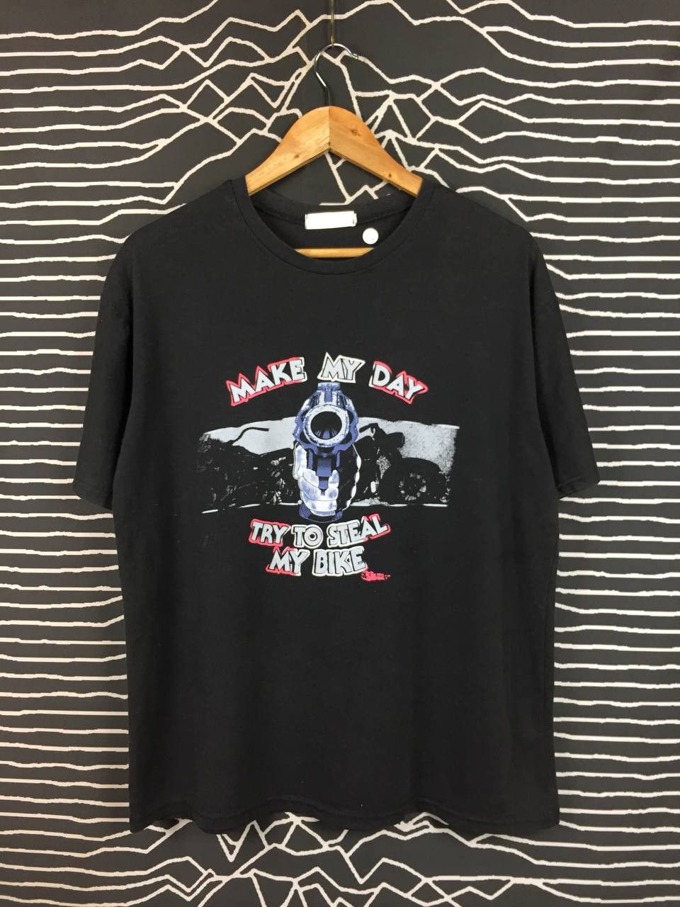 Vintage Harley-Davidson Road & Racer Try To Steal My Bike Tee Size US L / EU 52-54 / 3 - 6 Thumbnail