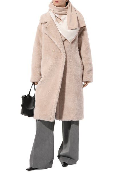 Palm Angels o1y1125 Size : OS / Logo Scarf in Blush/White Size ONE SIZE - 2 Thumbnail