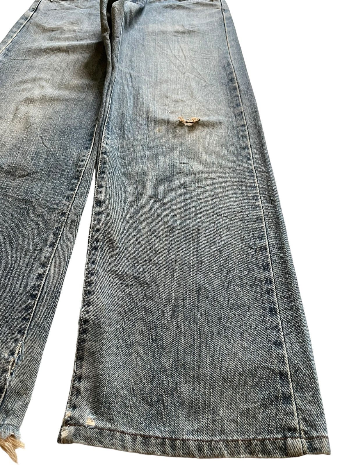 Edwin × Japanese Brand Vintage Japanese Edwin Mud Wash Distressed Baggy Jeans Size US 31 - 7 Thumbnail
