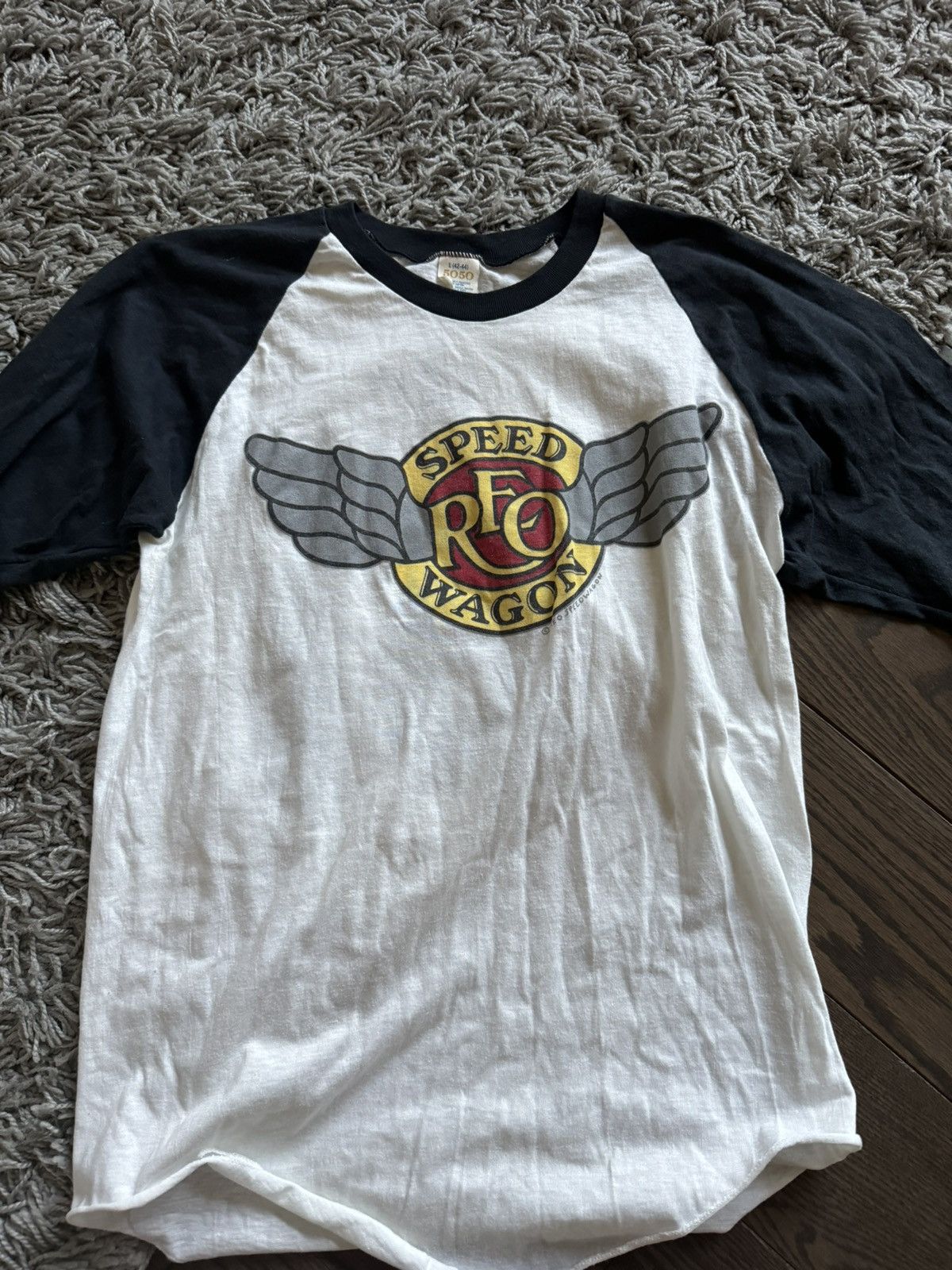 image of Band Tees x Vintage Reo Speedwagon 1981 Concert Tee in White, Men's (Size Large)