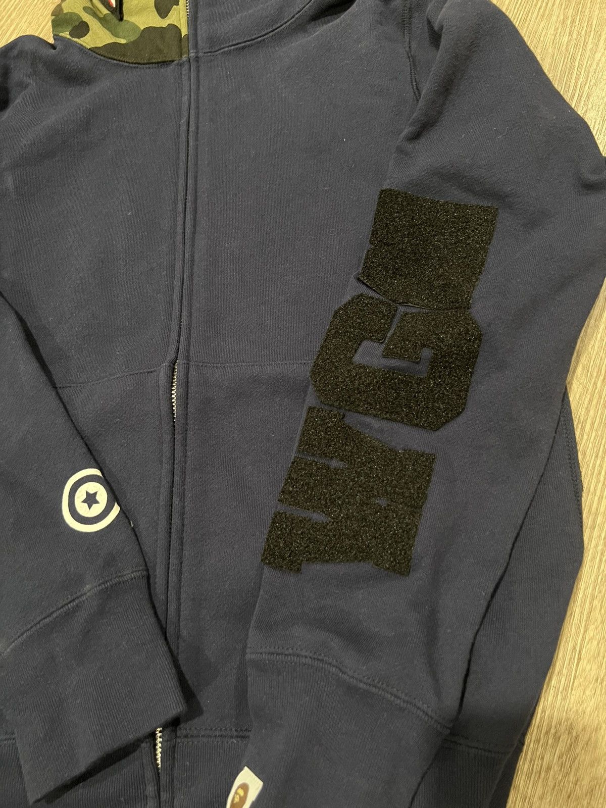Bape BAPE Detachable Shark Full Zip 1st Camo Size S Navy Hoodie Size US S / EU 44-46 / 1 - 6 Thumbnail