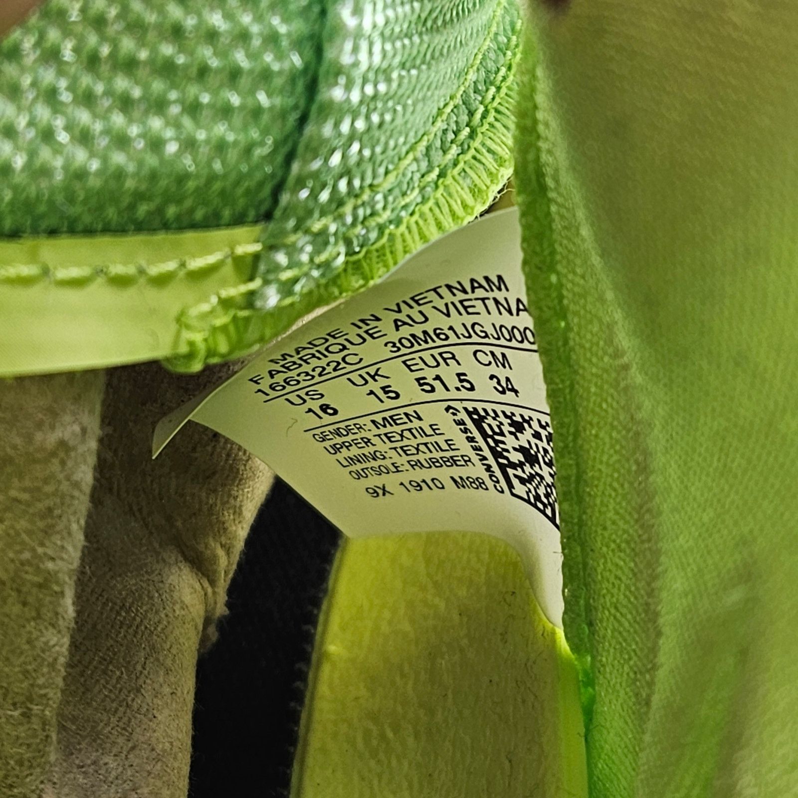 Converse CONVERSE MEN'S 16 ALL STAR PRO BB NOCTURNAL LIME VOLT 166322 Size US 15 / EU 48 - 6 Thumbnail