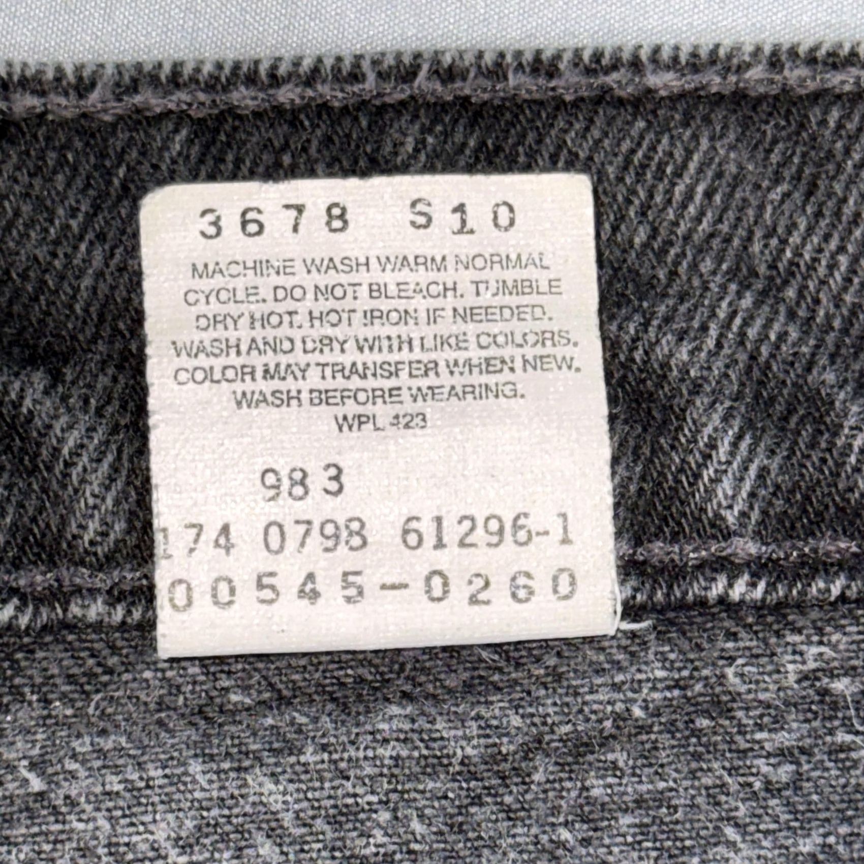 Levi's VINTAGE Levi's 545 Jeans Mens 38x34 Charcoal Gray Loose Fit Straight Denim Zip Fly Pockets Big E 90s Size US 38 / EU 54 - 4 Thumbnail