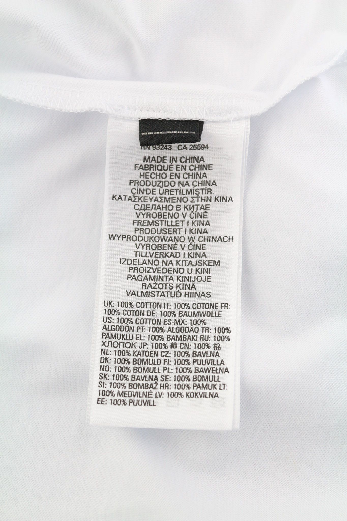 Diesel T-JUST-A35 XL Short Sleeve Logo White Tee 40257 Size US XL / EU 56 / 4 - 6 Thumbnail