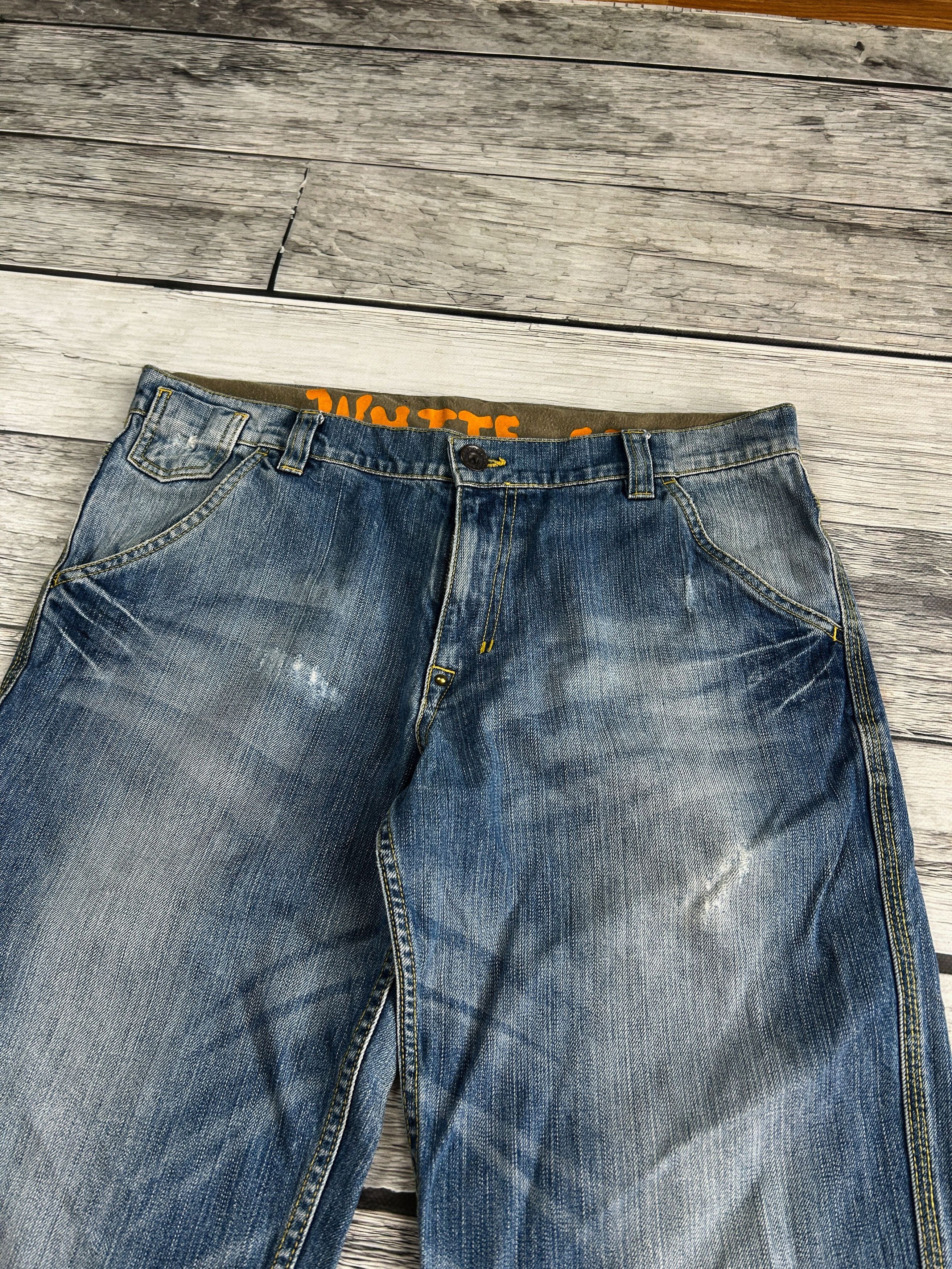 Japanese Brand Vintage Rick Owens Junya Watanabe Style Washed Jeans Size US 32 / EU 48 - 5 Thumbnail