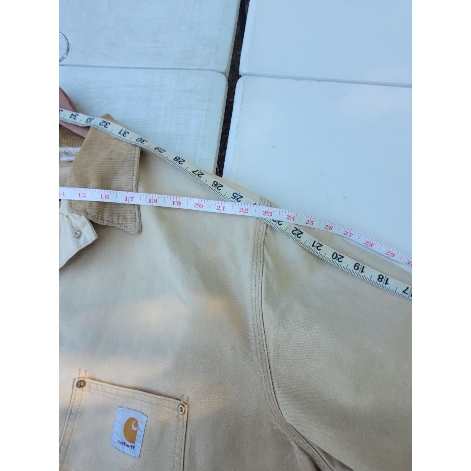 Carhartt × Carhartt Wip × Vintage Vintage Carhartt Chore Barn Coat Corduroy Collar Size US XXL / EU 58 / 5 - 8 Thumbnail