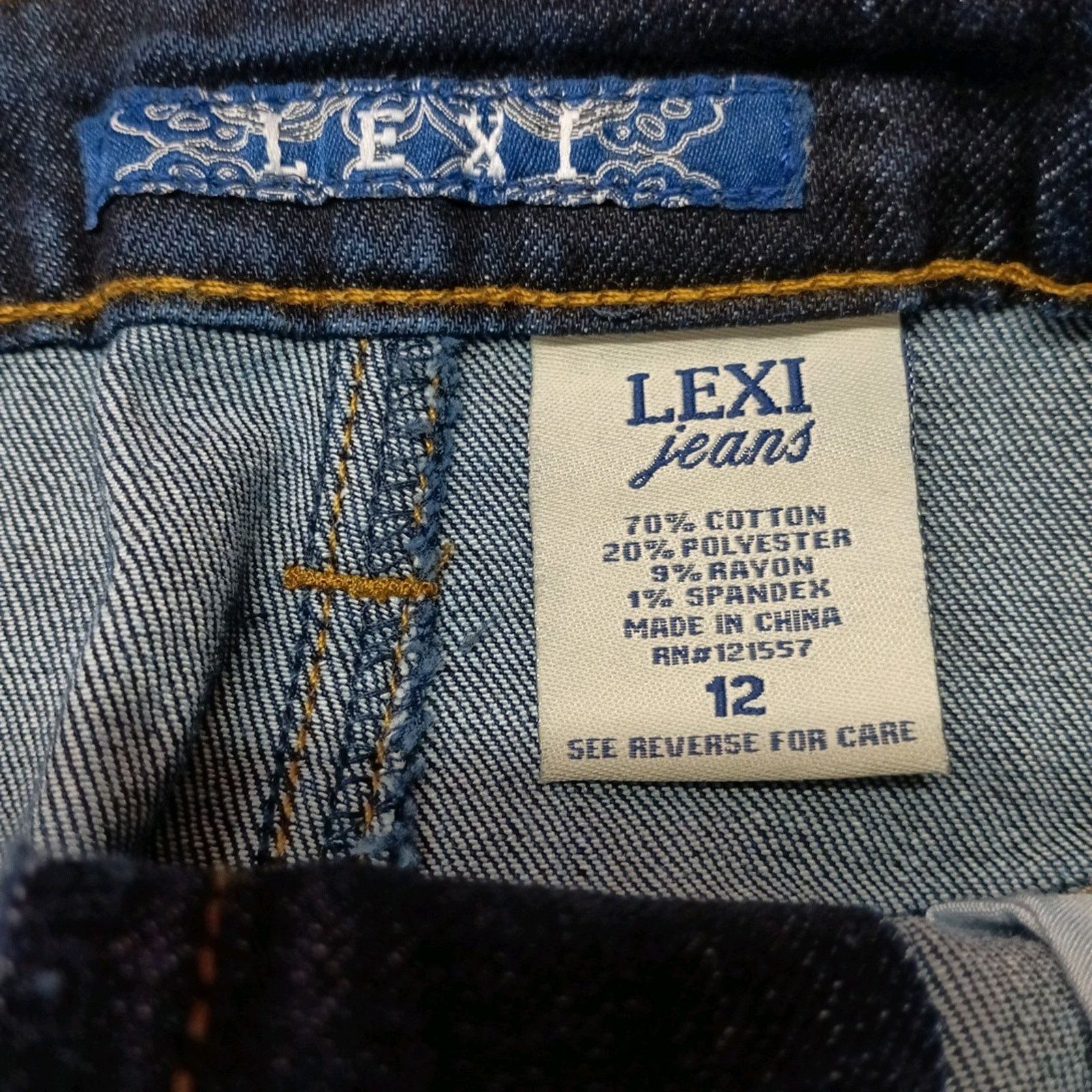 Other Lexi Jeans Skirt Women's 12 Distressed Denim Pencil Straight Size 34" / US 12 / IT 48 - 3 Thumbnail