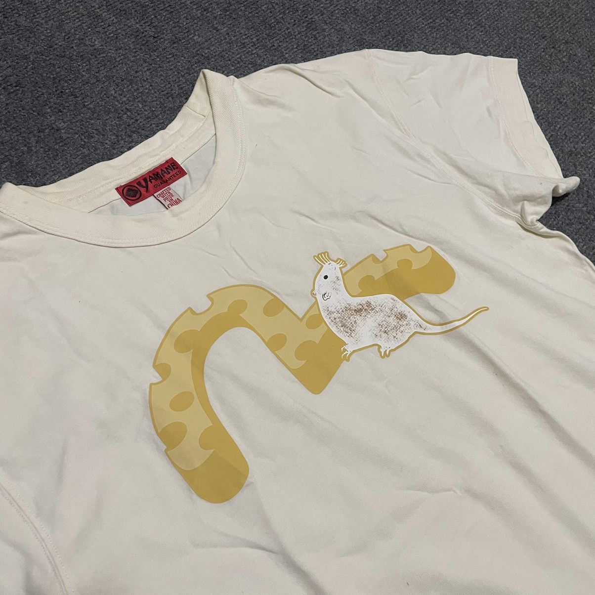 Evisu × Japanese Brand × Vintage Vintage 2000s Yamane Evisu Cheese Rat Logo T Shirt Size US L / EU 52-54 / 3 - 2 Thumbnail