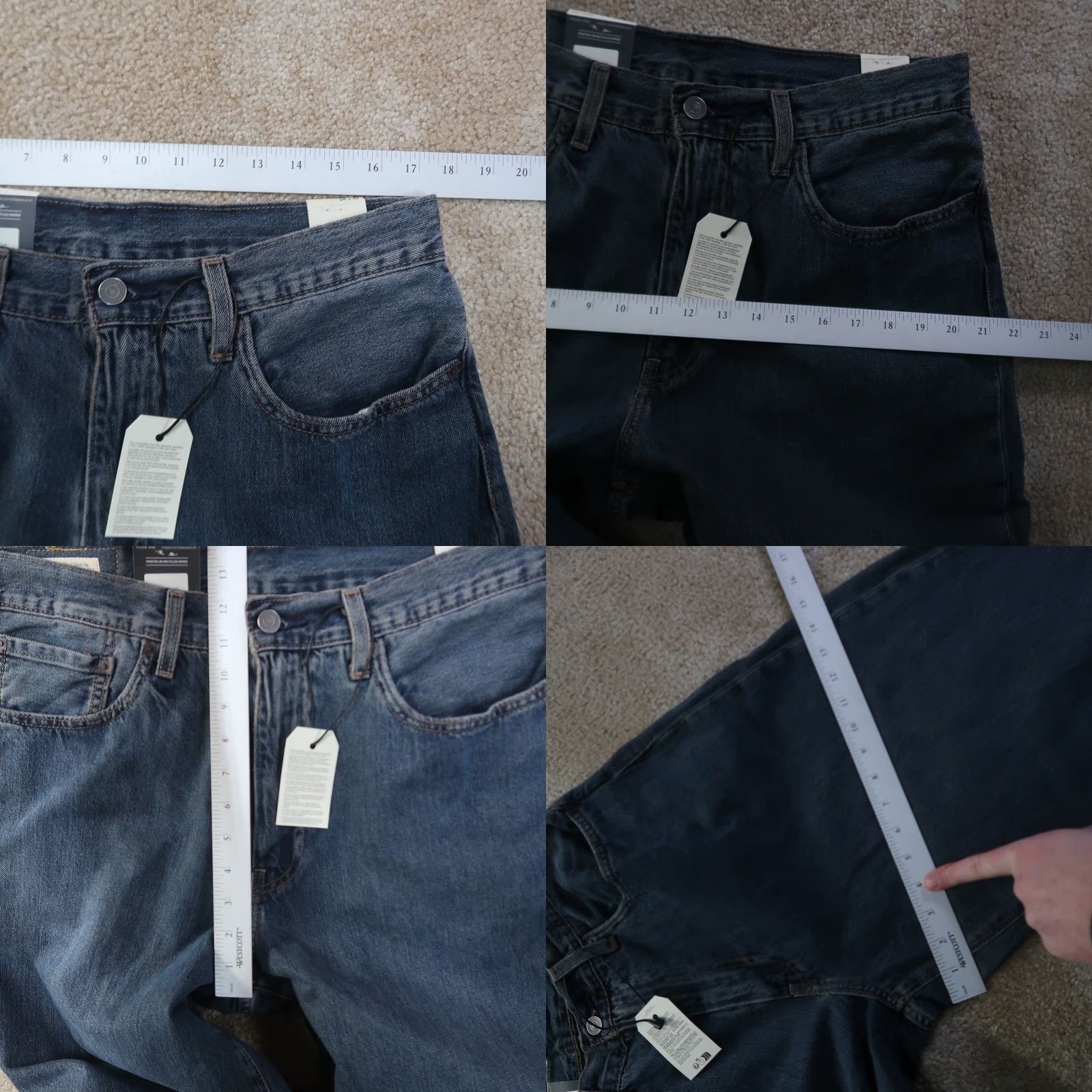 Levi's Levi's Premium 578 Baggy Jeans Men's 34x32 New Blue Denim Slim? Relaxed Fit 5-Pocket Logo Zip Levi's 500 Series Vintage 90s Theme Men Size US 34 / EU 50 - 9 Thumbnail