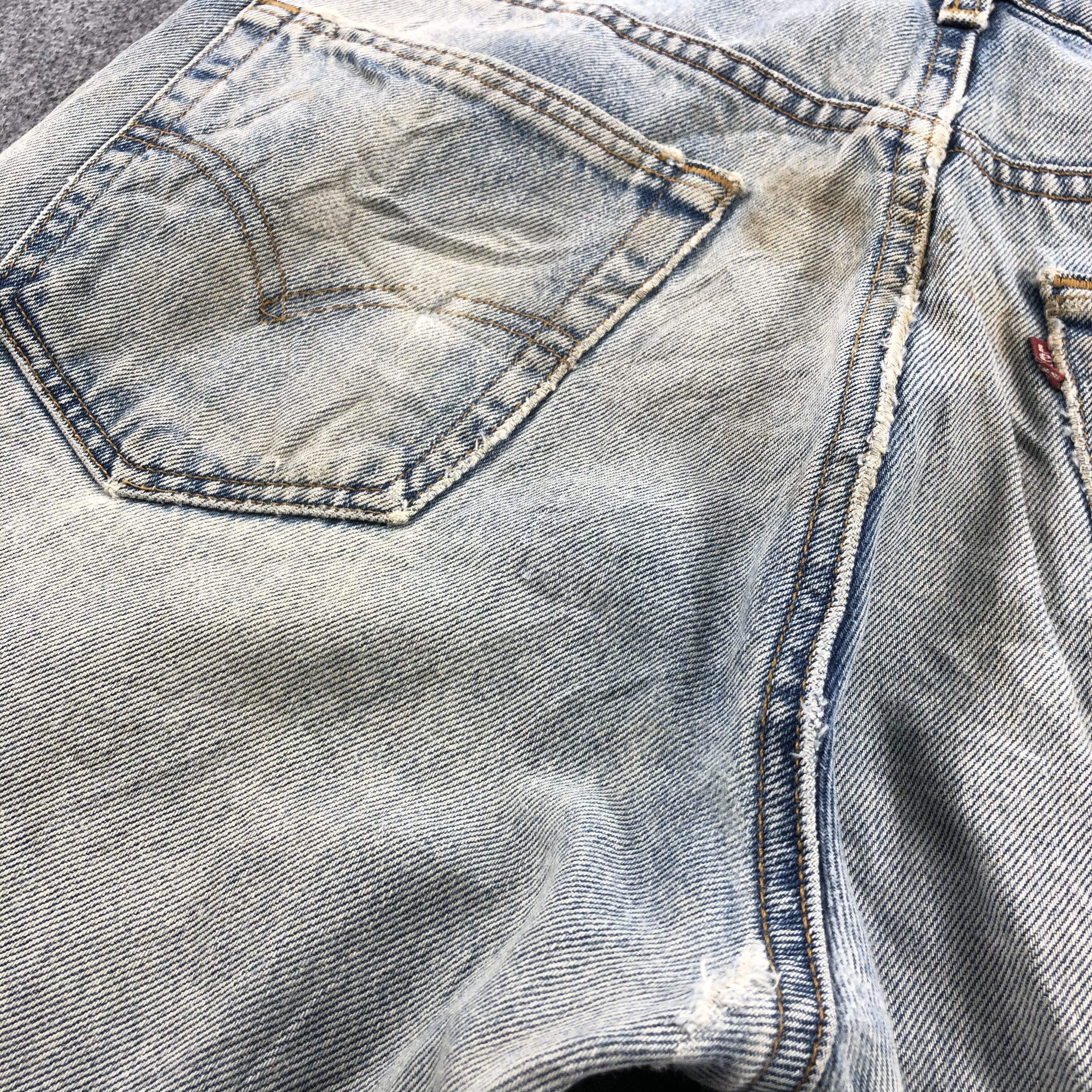 Levi's Rusty Washed Levis 505 Jeans Vintage Distressed Denim-J971 Size US 33 - 8 Thumbnail