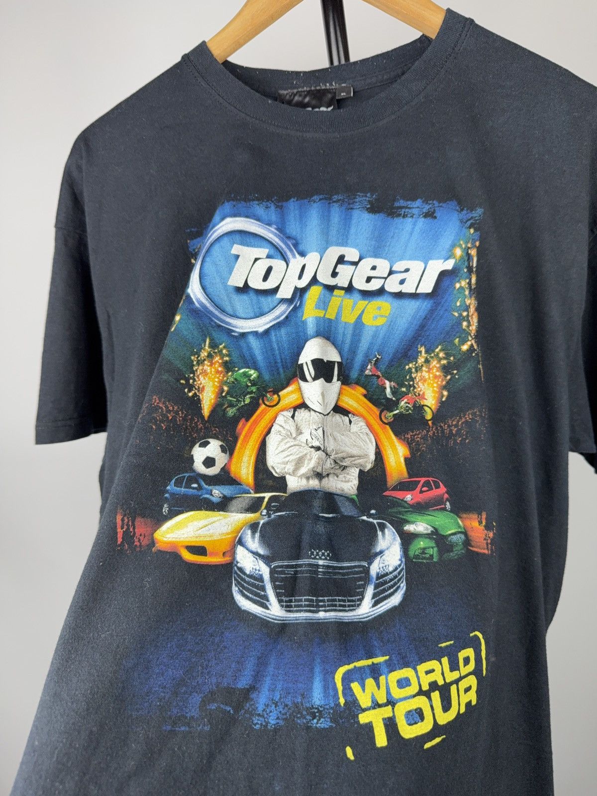 Vintage 00s Vintage 2008 Top Gear Live World Tour Graphic T-Shirt XL Size US XL / EU 56 / 4 - 5 Thumbnail