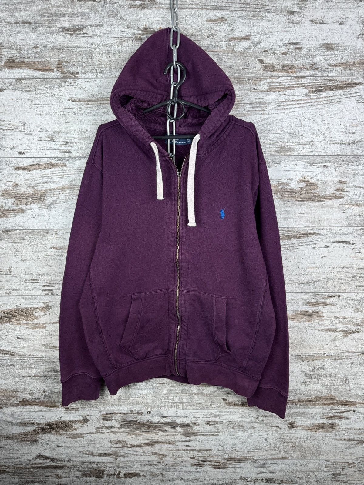 Polo Ralph Lauren × Vintage Mens Vintage Polo Ralph Lauren zip hoodie Chief Keef jacket Size US XL / EU 56 / 4 - 1 Thumbnail
