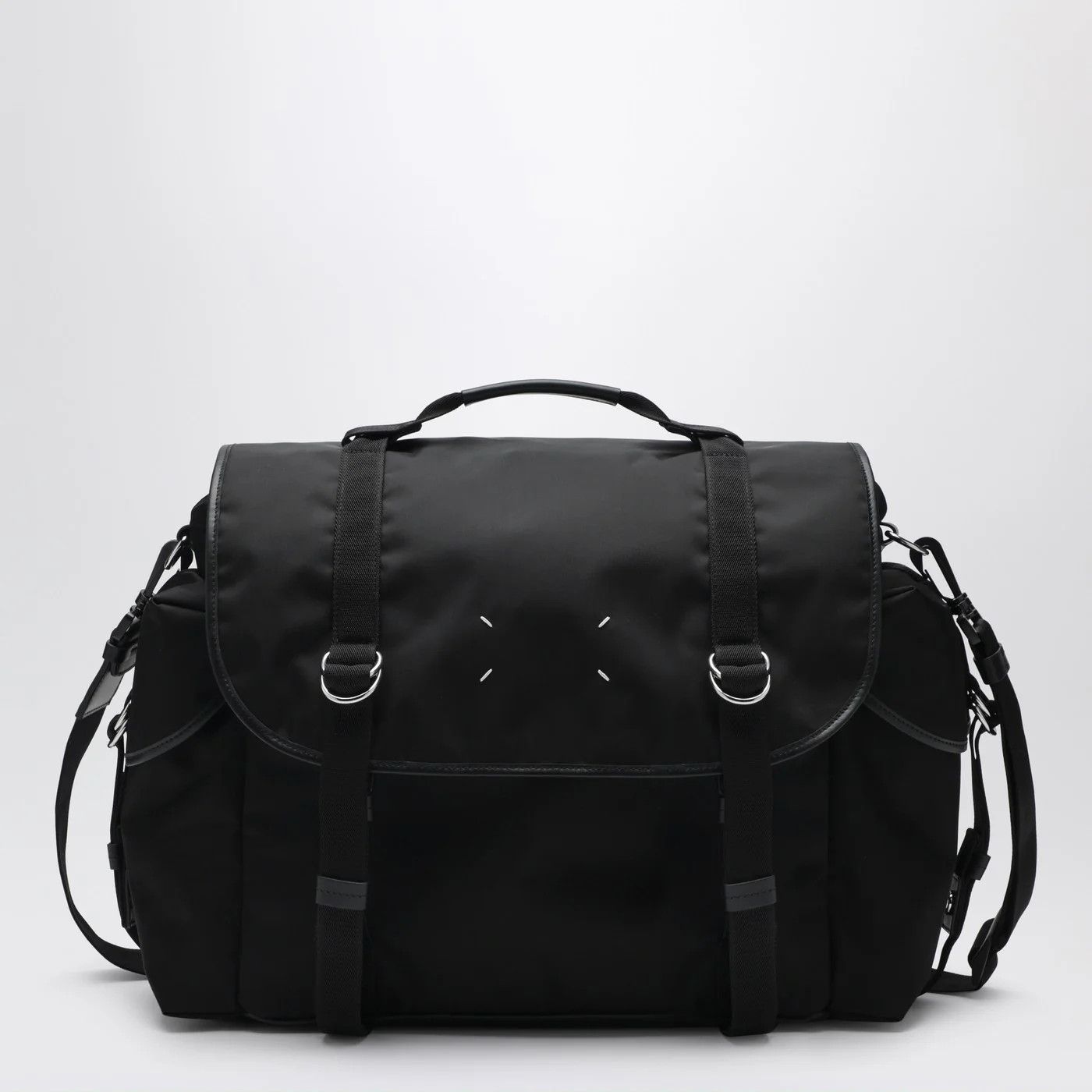 Maison Margiela o1d2blof0526 Size: OS / High Tech Messenger Bag in Black Size ONE SIZE - 1 Thumbnail