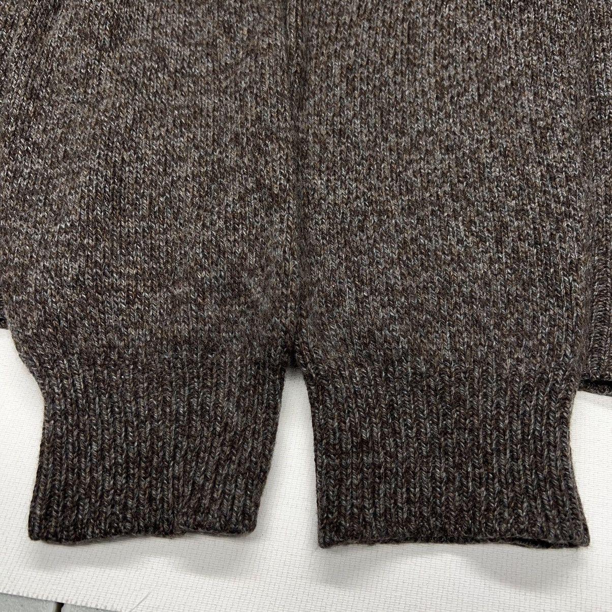 Saks Fifth Avenue Saks Fifth Avenue Sweater Brown Cashmere 1/4 Button Italy Size US XL / EU 56 / 4 - 7 Thumbnail