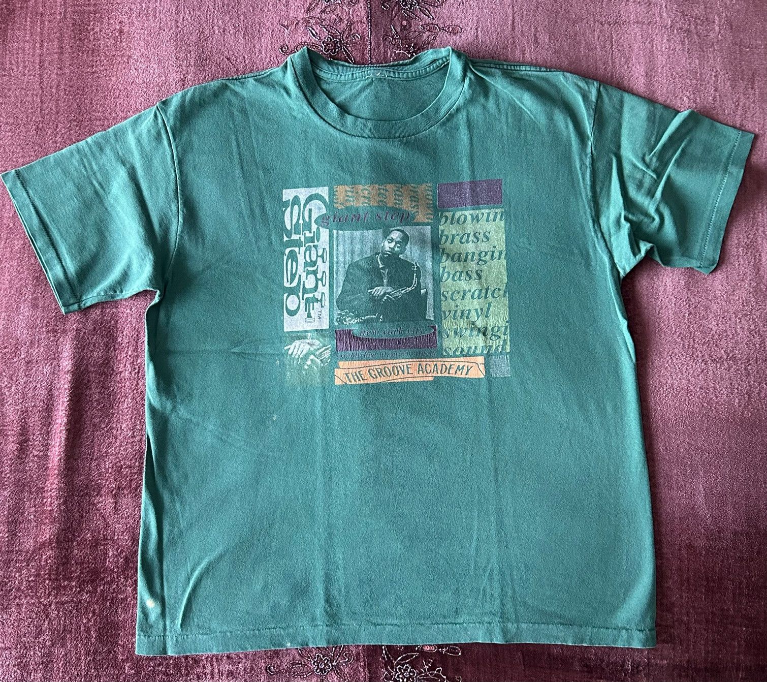 Vintage 90's Giant Step / The Groove Academy Tee Single Stitch Size US L / EU 52-54 / 3 - 1 Thumbnail