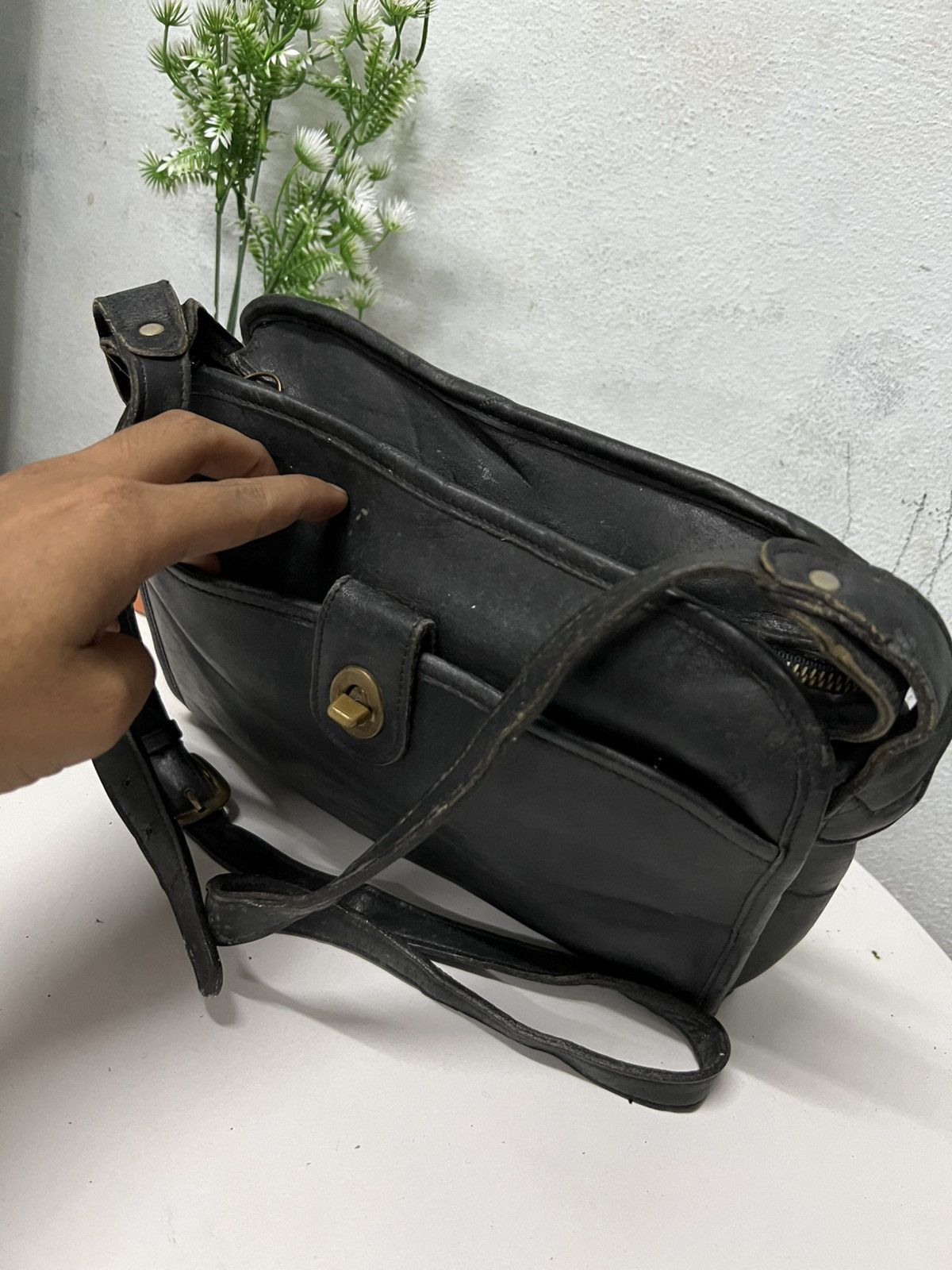 Leather × Vintage Vingage LAURA USA leather Shoulder Size ONE SIZE - 2 Thumbnail
