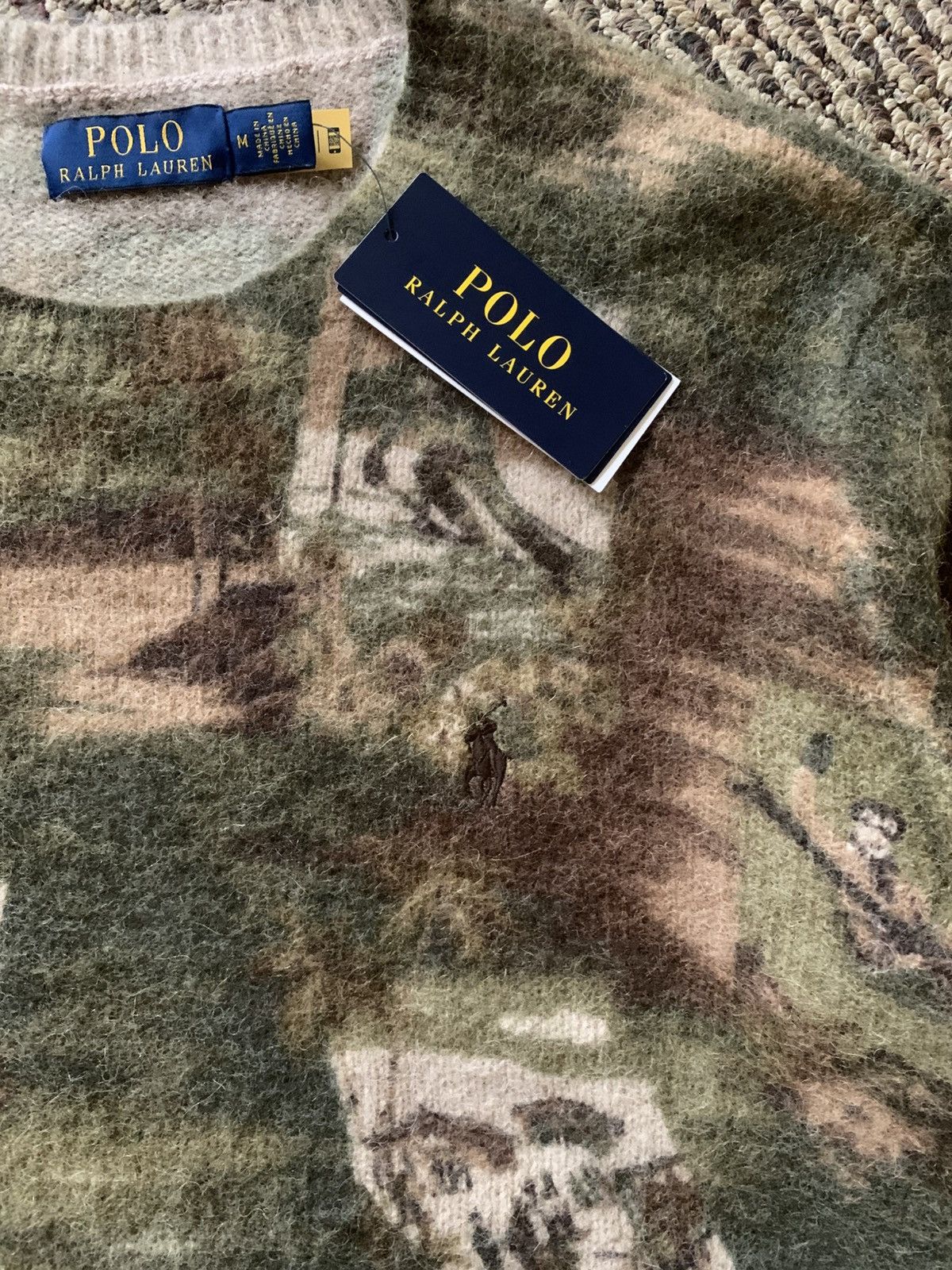 Polo Ralph Lauren NWT Polo Ralph Lauren Sea-To-Ski Camo Alpaca Wool Sweater Size US M / EU 48-50 / 2 - 4 Thumbnail