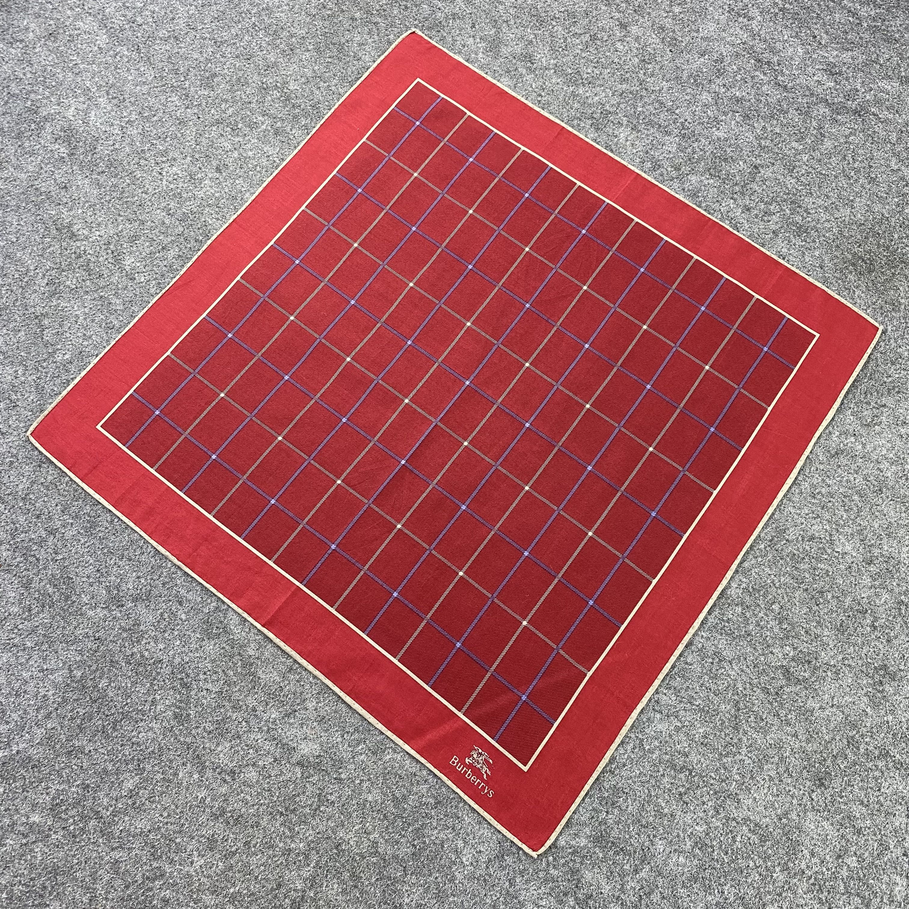 Burberry × Vintage Burberry Handkerchief / Bandana / Neckerchief-B1012 Size ONE SIZE - 4 Thumbnail