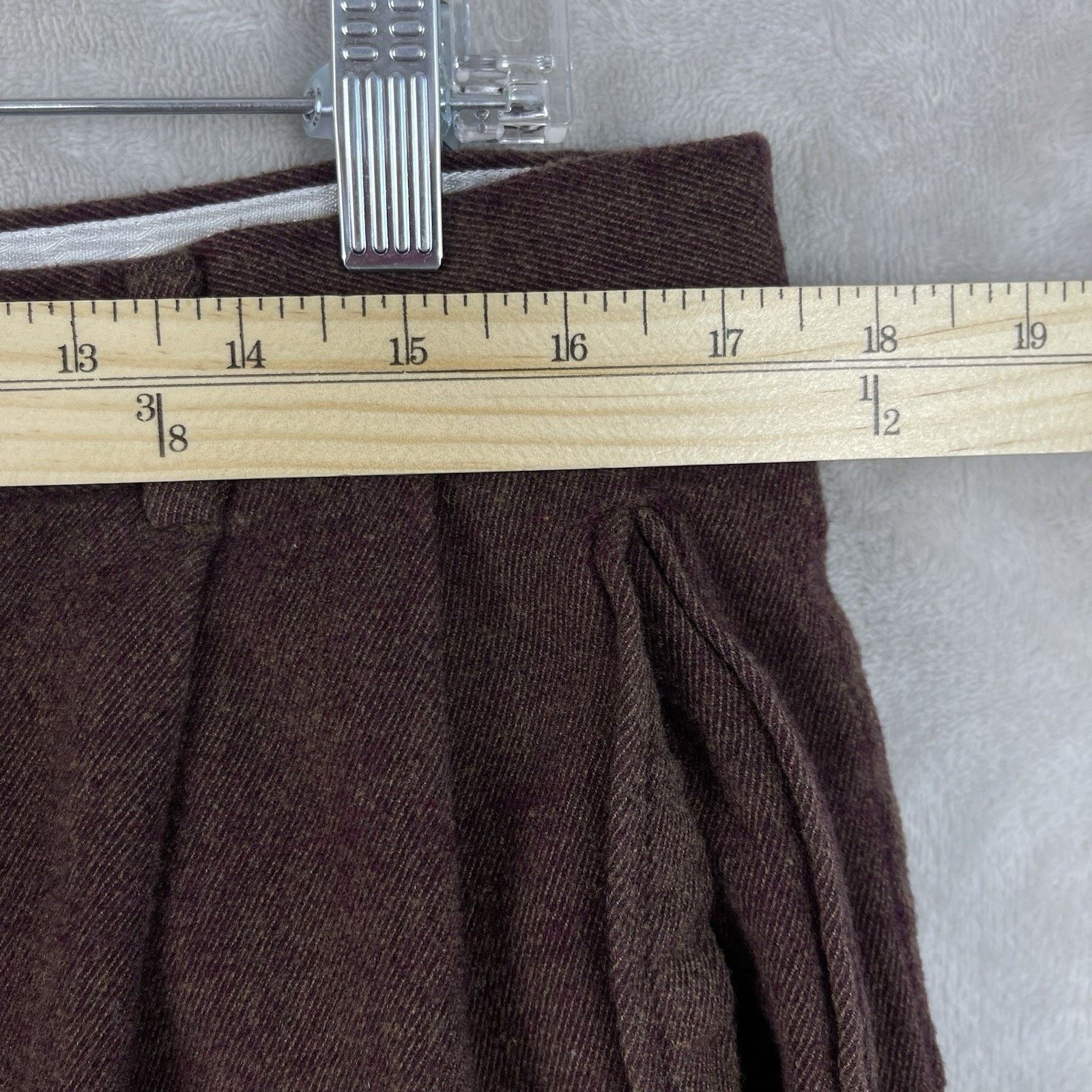 Zanella Zanella Platinum Duncan Burgandy Wool Dress Pants Italy Size US 36 / EU 52 - 13 Thumbnail