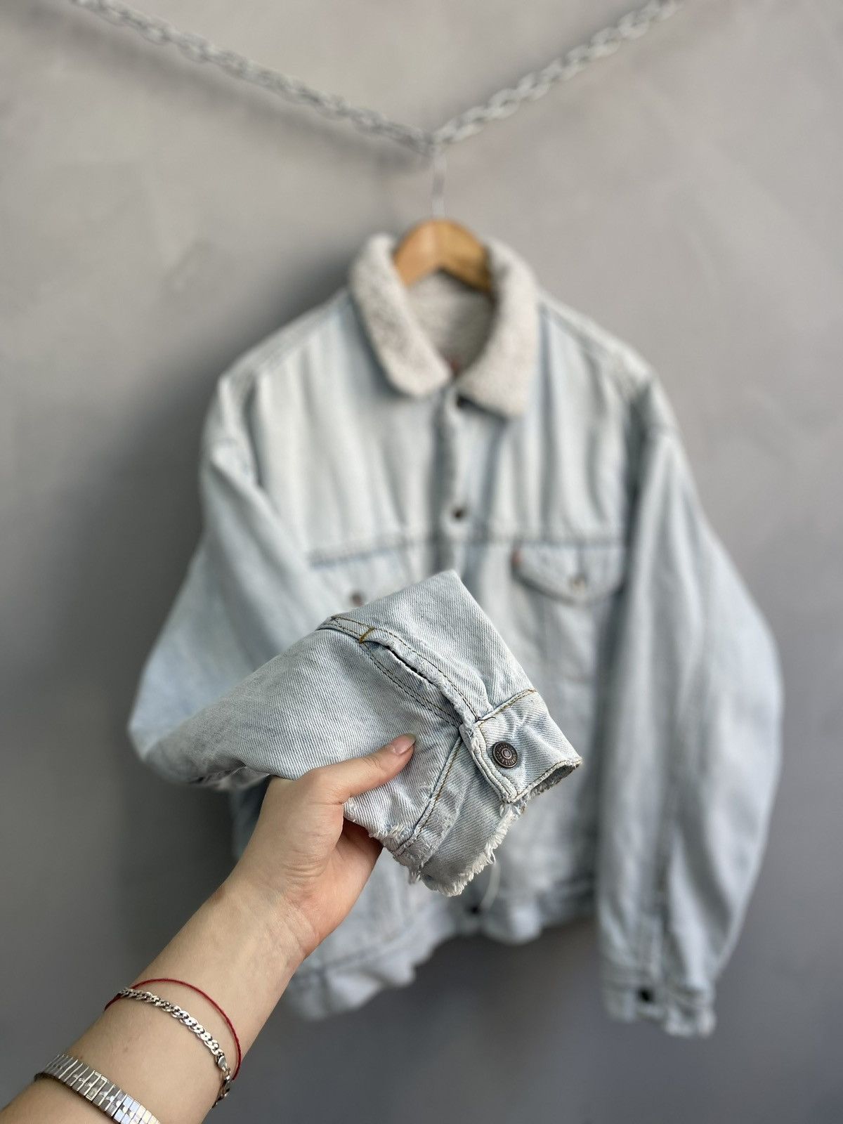 Levi's Levis rare sherpa denim faded jacket 90s y2k Size US M / EU 48-50 / 2 - 7 Thumbnail