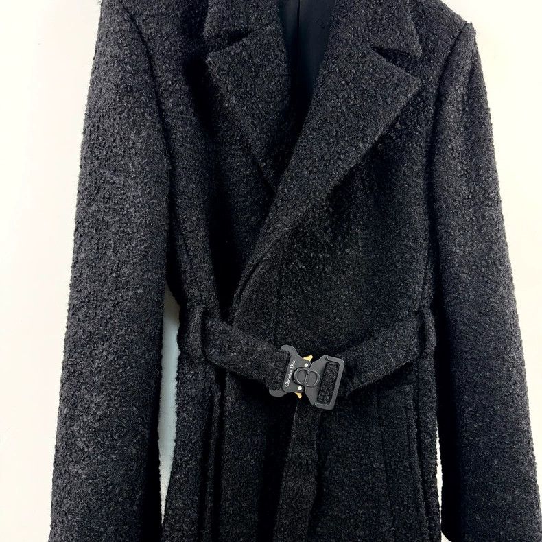 Dior Dior Wool horse sea wool blended functional buckle coat Size M / US 6-8 / IT 42-44 - 2 Thumbnail