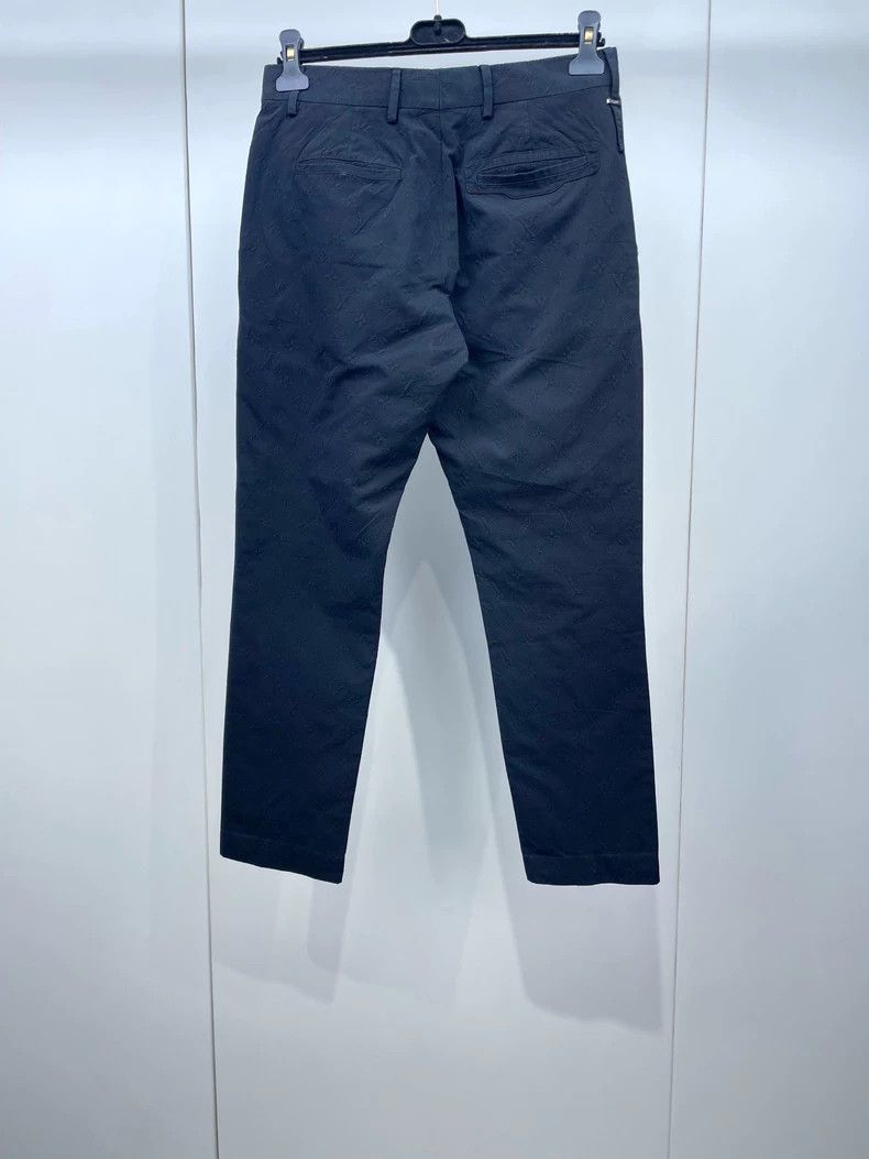 Louis Vuitton Louis Vuitton Black full-print print slacks pants 2504-Next Size US 38 / EU 54 - 2 Thumbnail