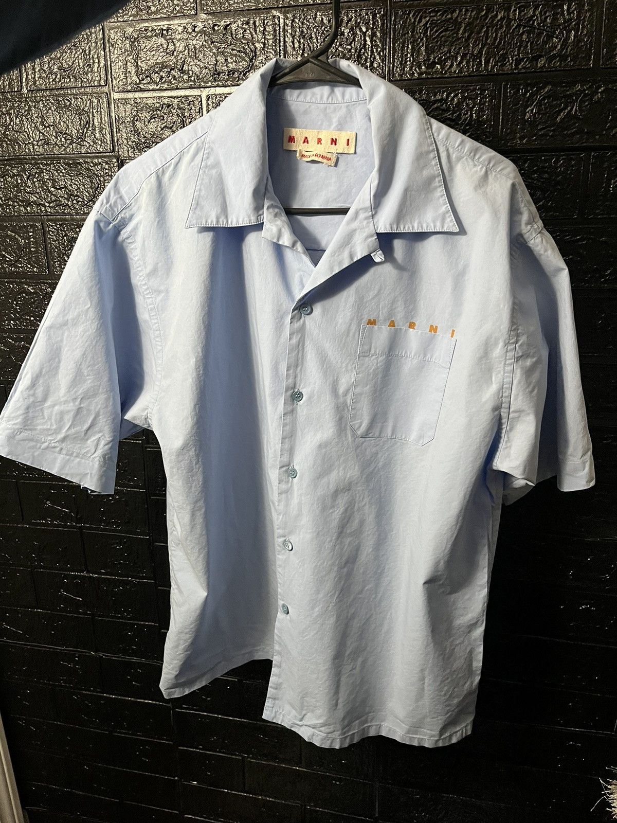 Marni Blue Printed shirt