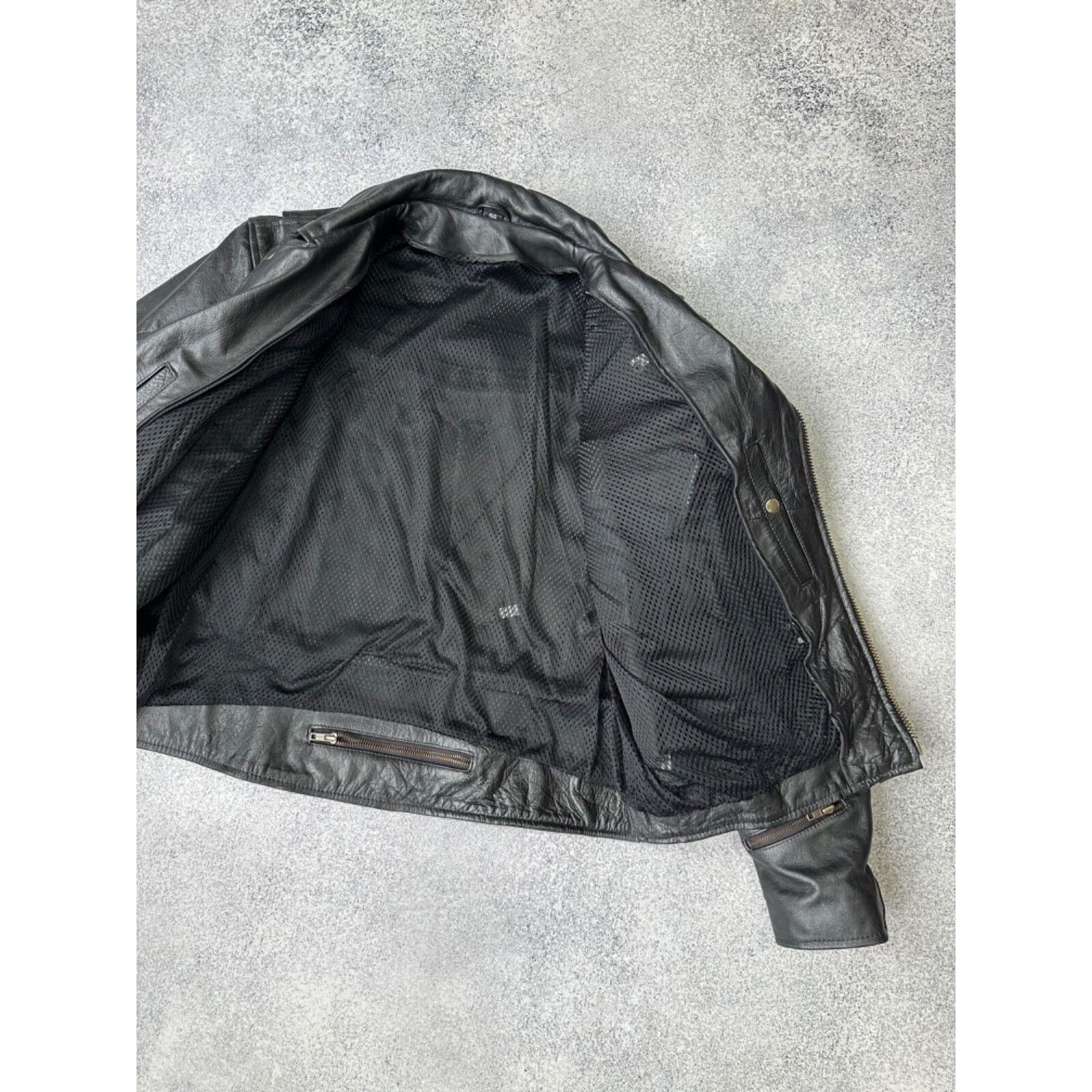 Genuine Leather VTG Genuine Leather Biker Motorcycle Heavy Jacket 90s Size US M / EU 48-50 / 2 - 6 Thumbnail