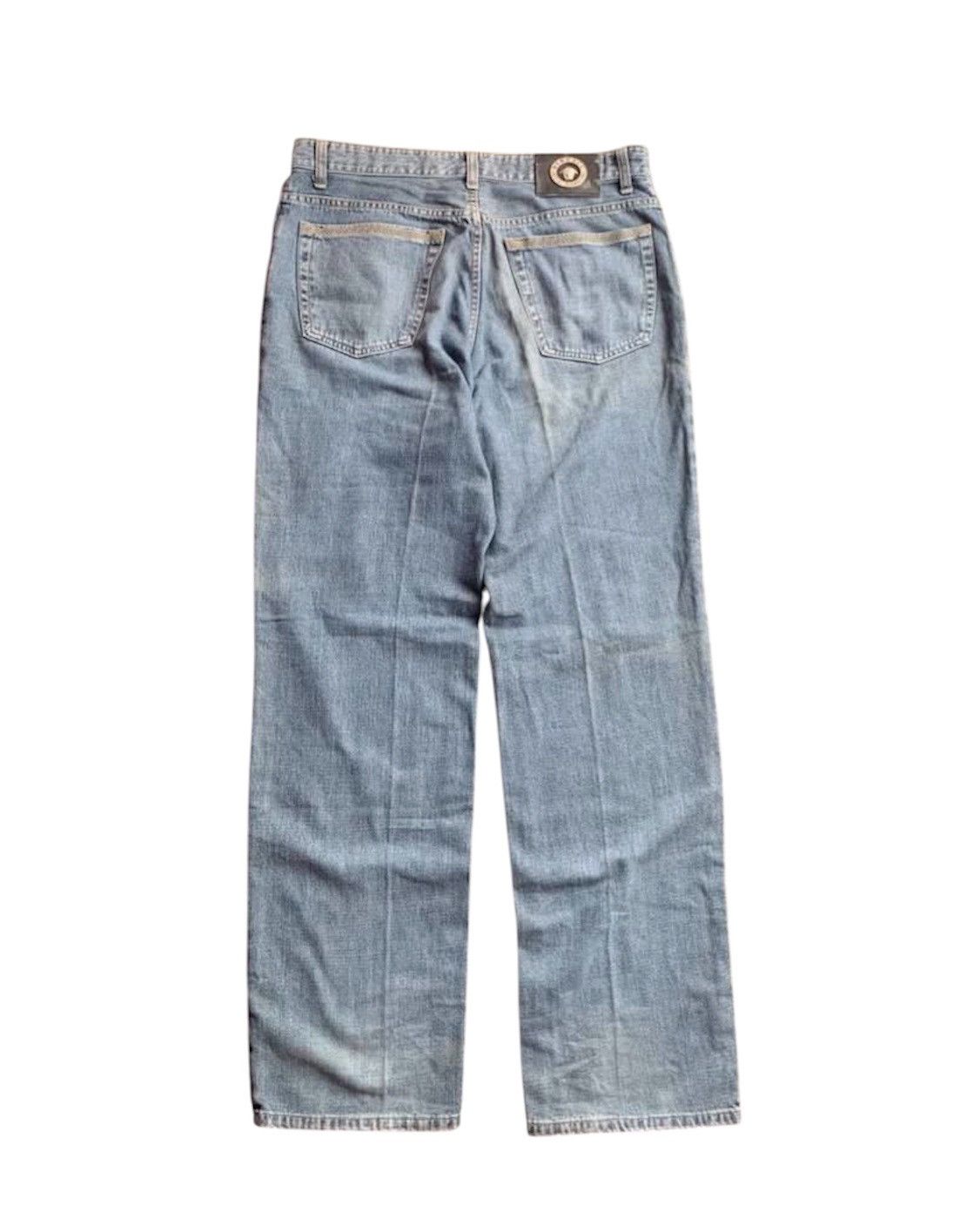 Le Grande Bleu (L.G.B.) × Versace × Versace Jeans Couture Vintage Versace faded Jeans Size US 36 / EU 52 - 3 Thumbnail