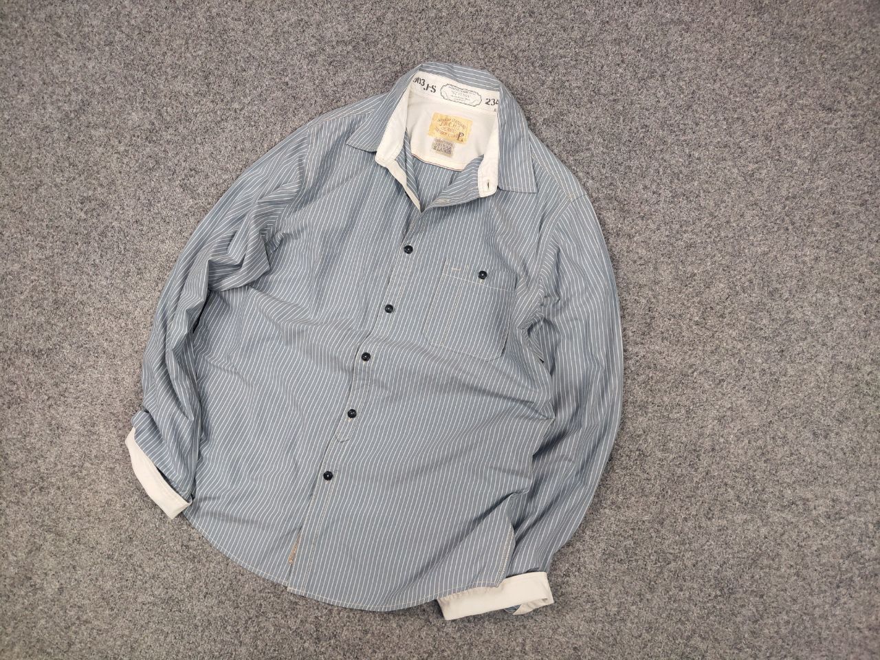 J.A.C.H.S. Mfg. Co. Vintage Jachs superior quality American Striped Button Shirt Size US XL / EU 56 / 4 - 3 Thumbnail