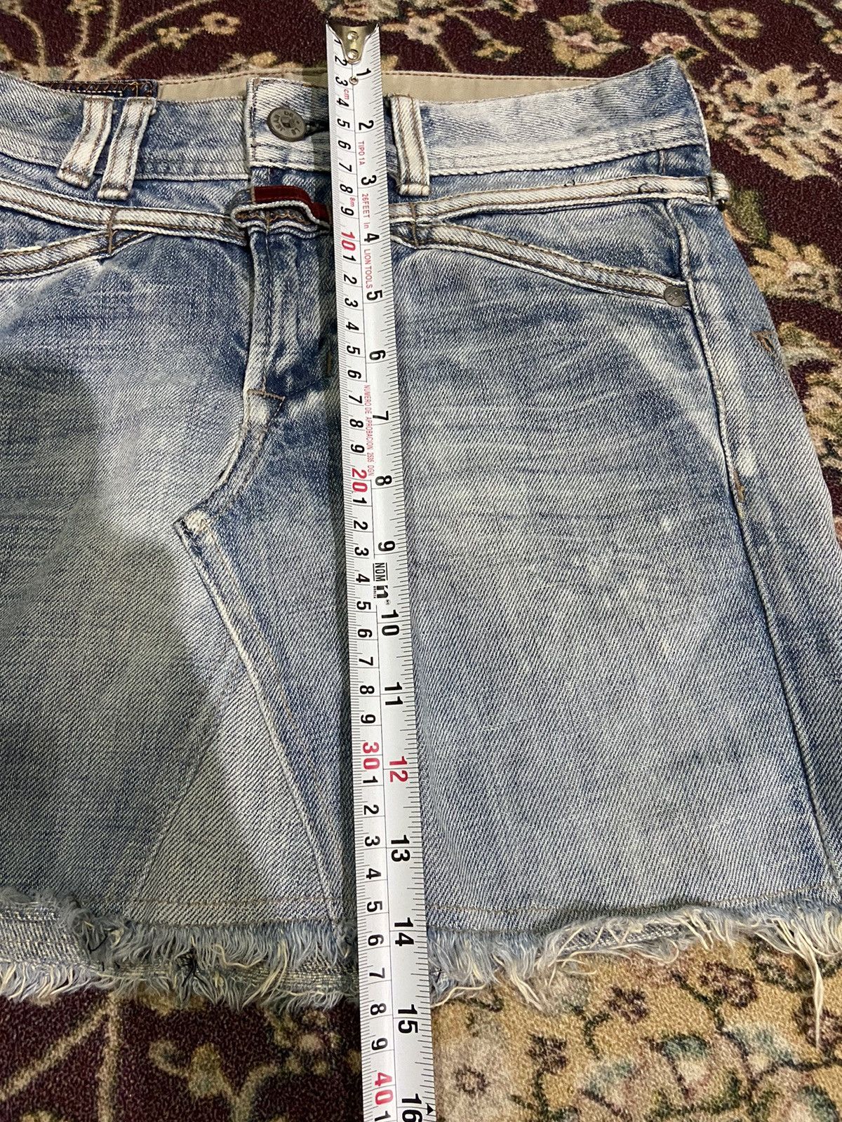 Marithe + Francois Girbaud Marithe Francois Girbaud mini skirt jeans Distressed Size 28" / US 6 / IT 42 - 10 Thumbnail