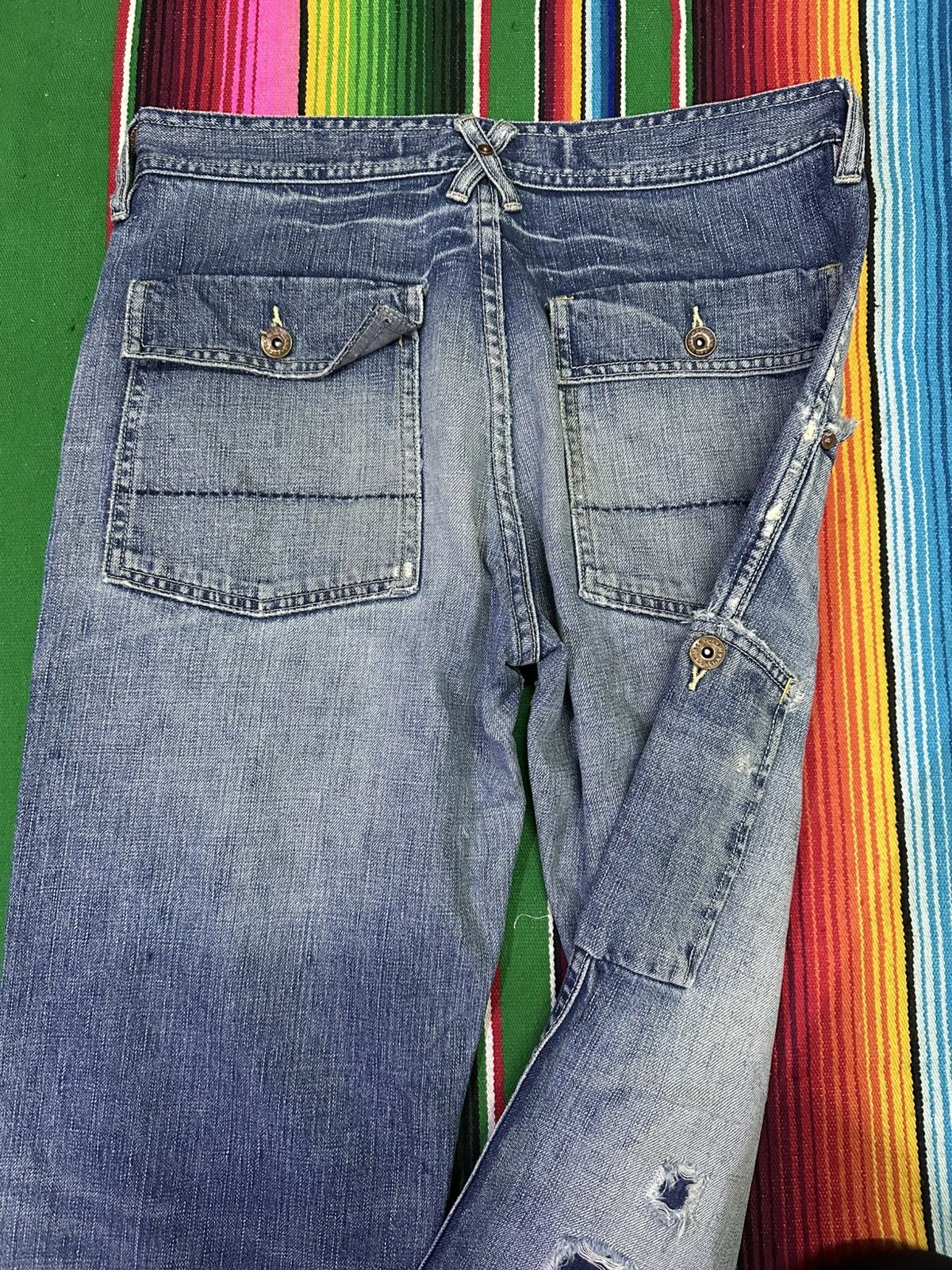 Vintage Distress Denim Gap Capenter💥 Size US 30 / EU 46 - 5 Thumbnail