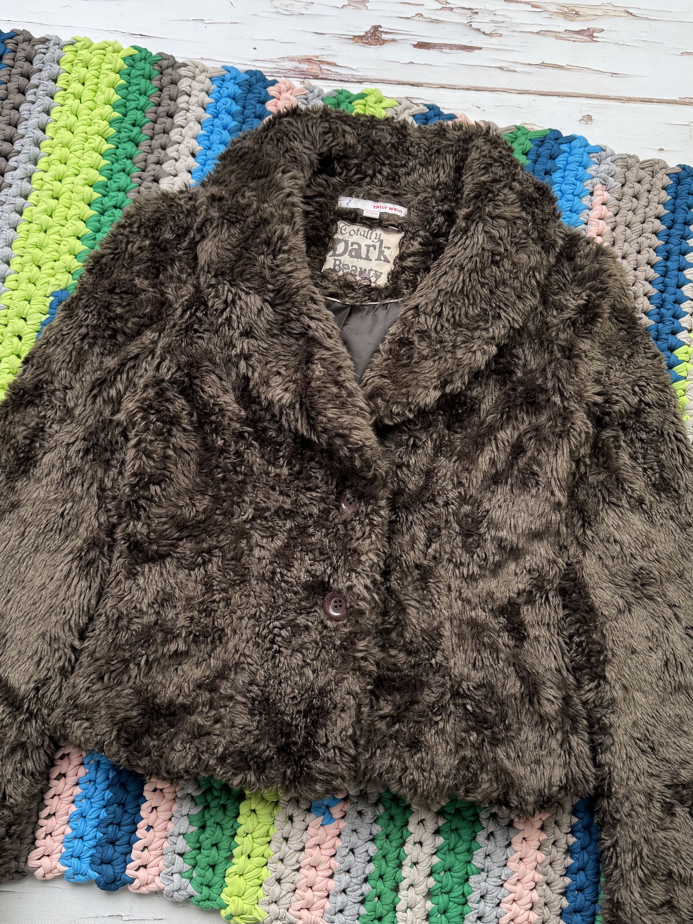 Japanese Brand Vintage Cropped Faux Fur Jacket (ET1)(D15) Size M / US 6-8 / IT 42-44 - 4 Thumbnail