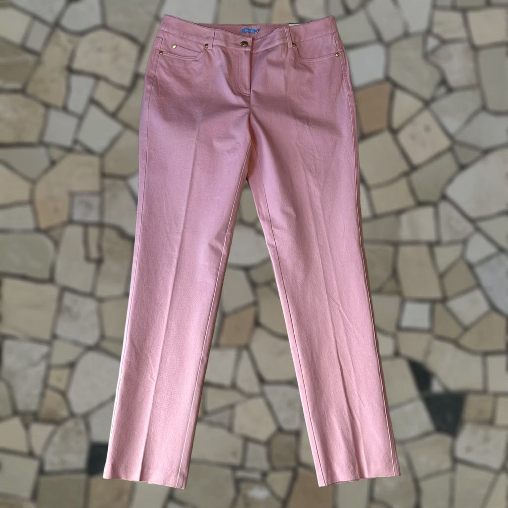 J.McLaughlin J. McLaughlin Dixie Slim Fit Stretch Pant Blush Pink Women’s 12 Slim Fit Pants Casual Travel Party/Cocktail Pink 90s City Beach Comfort Womens Size 34" / US 12 / IT 48 - 1 Thumbnail